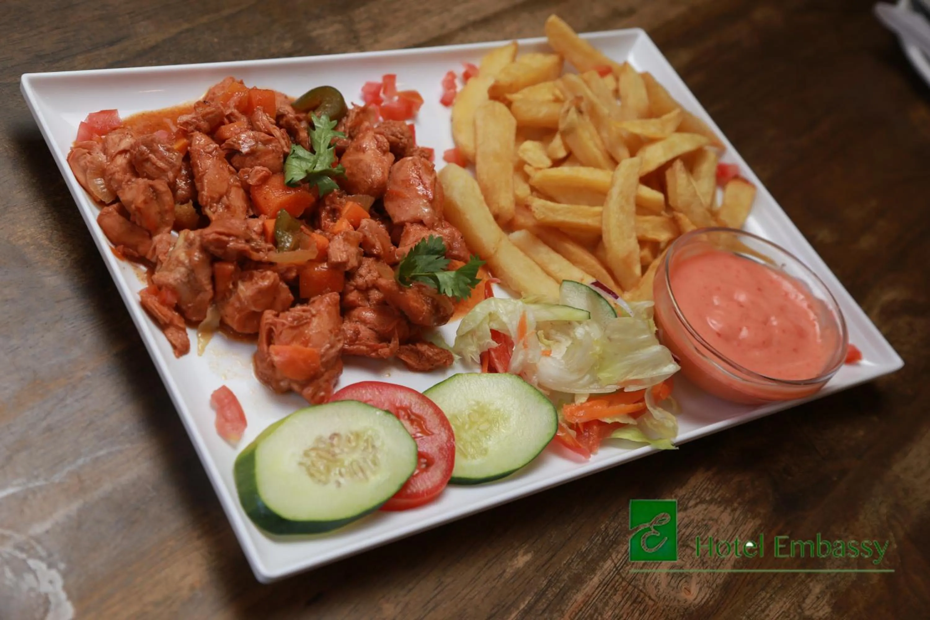 Food and drinks in Hotel Embassy