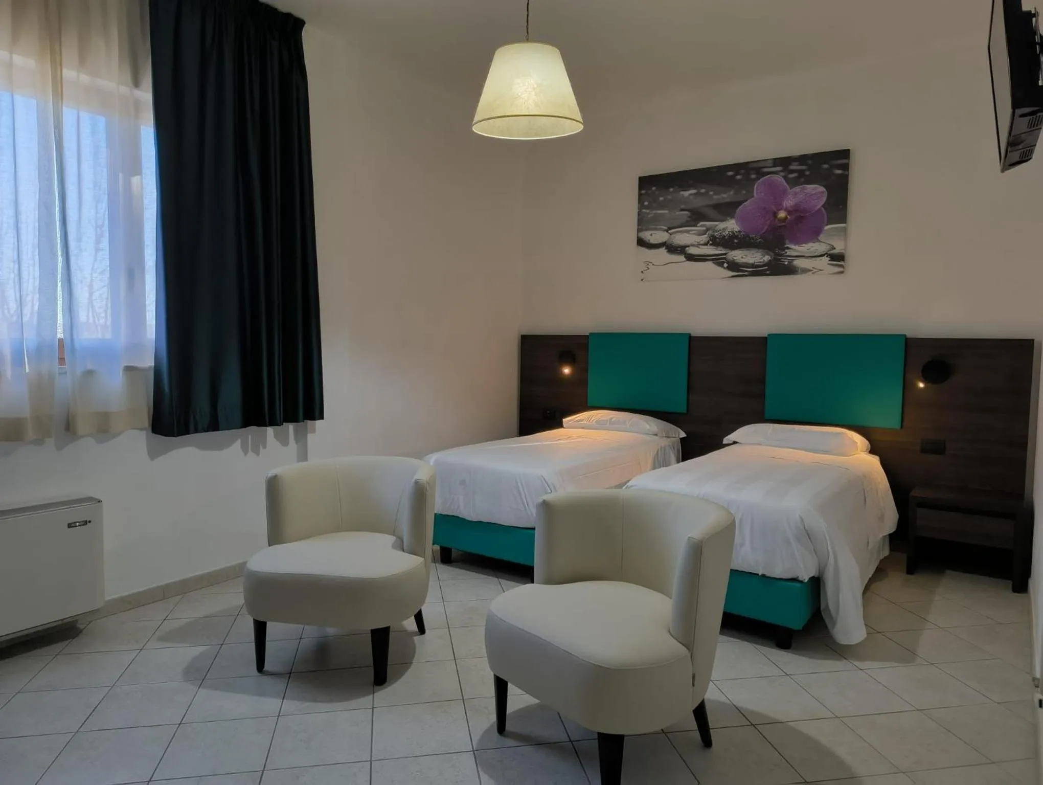 Bedroom, Bed in Hotel I Platani