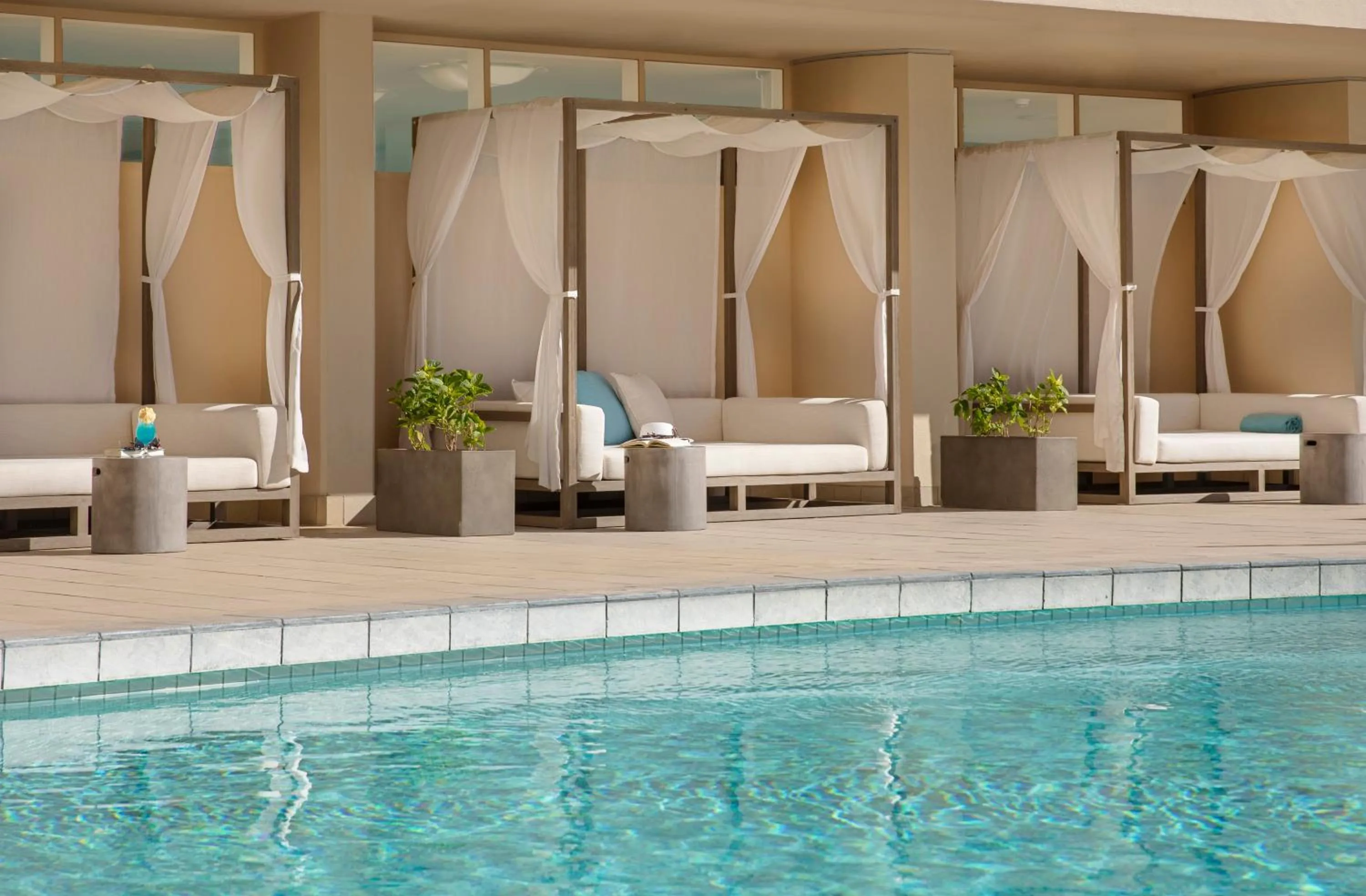 Swimming pool in The Twin Fin Hotel