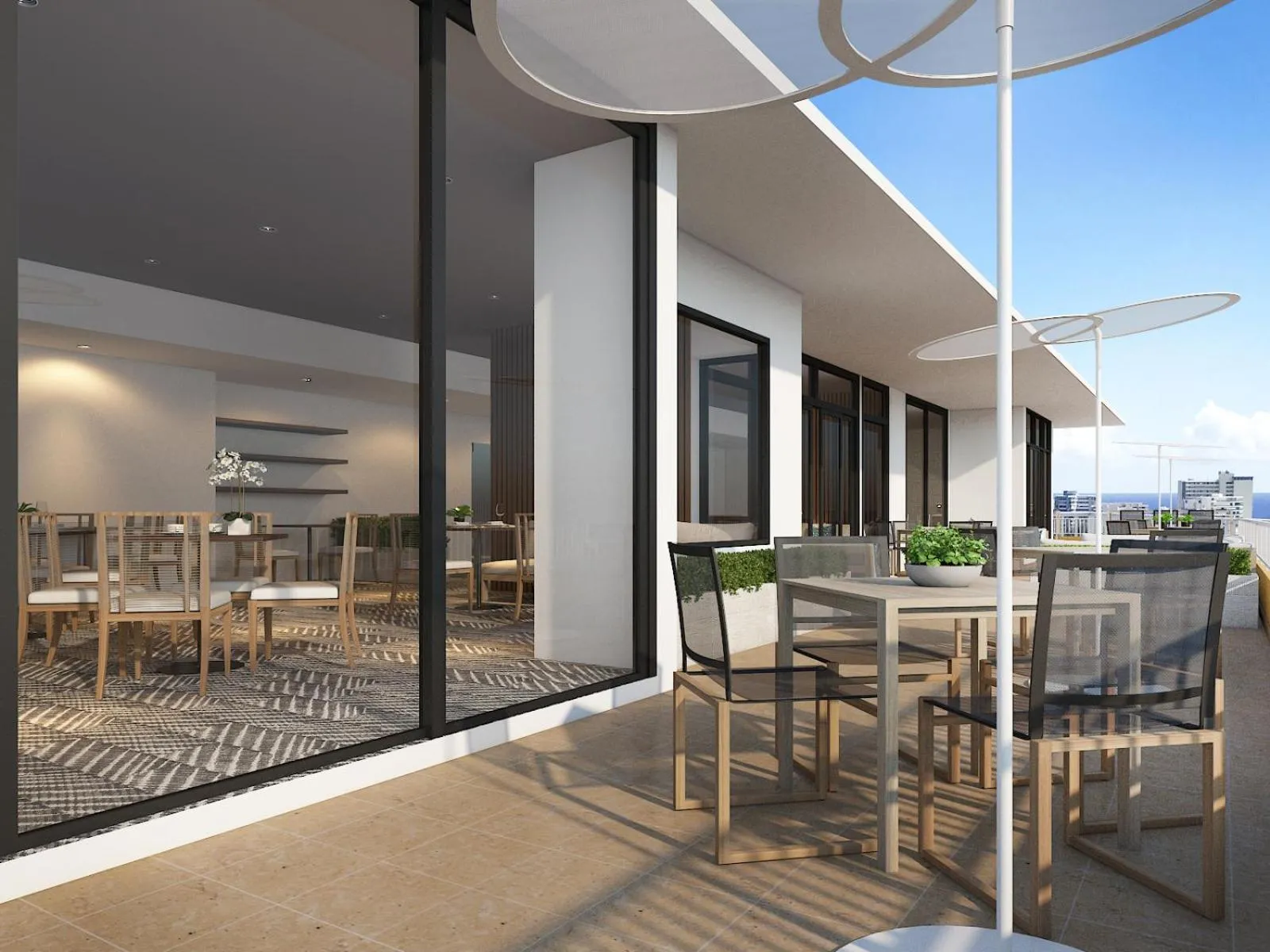 Breakfast in The Twin Fin Hotel