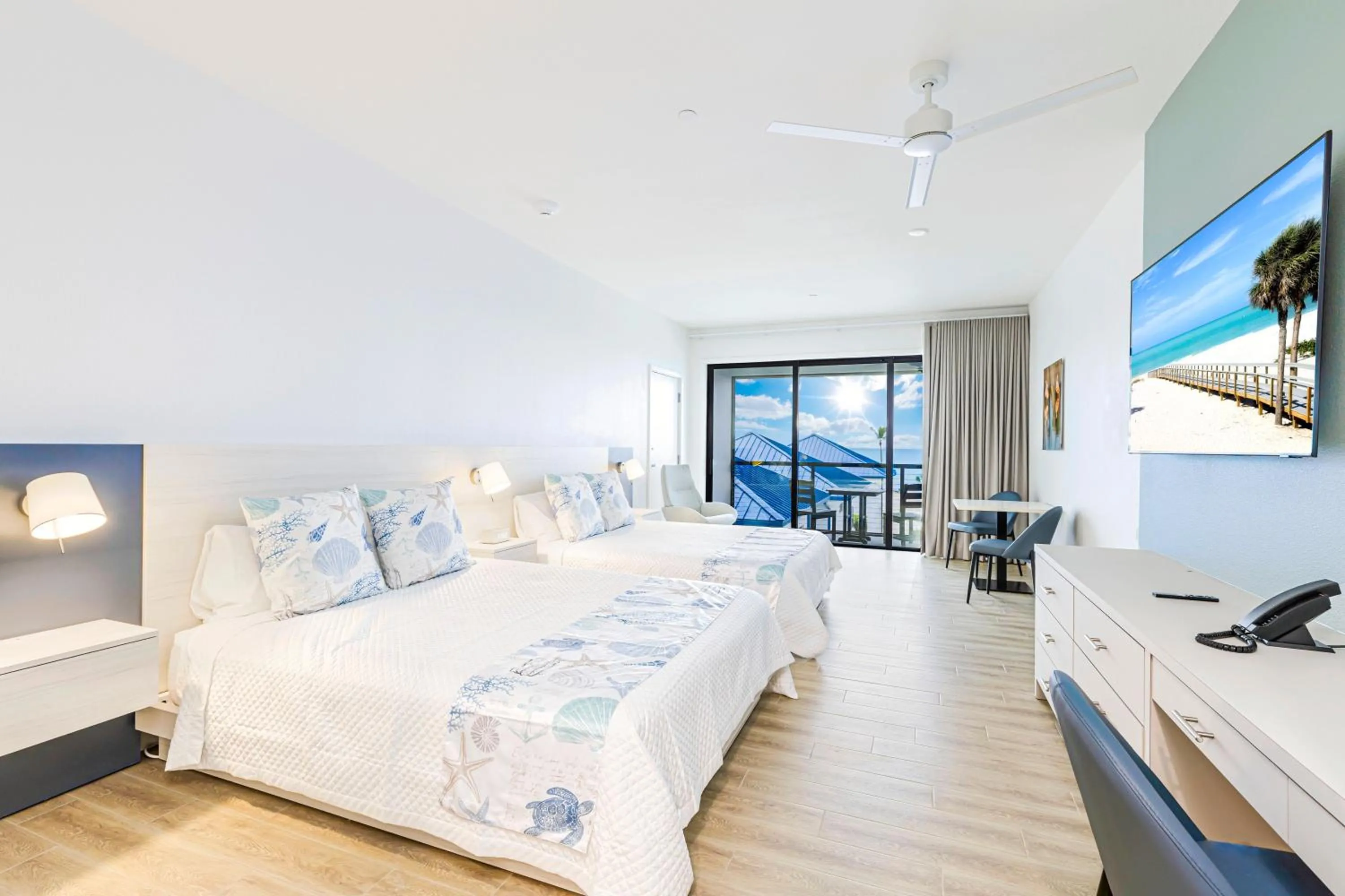View (from property/room), Bed in Shalimar Beach Resort