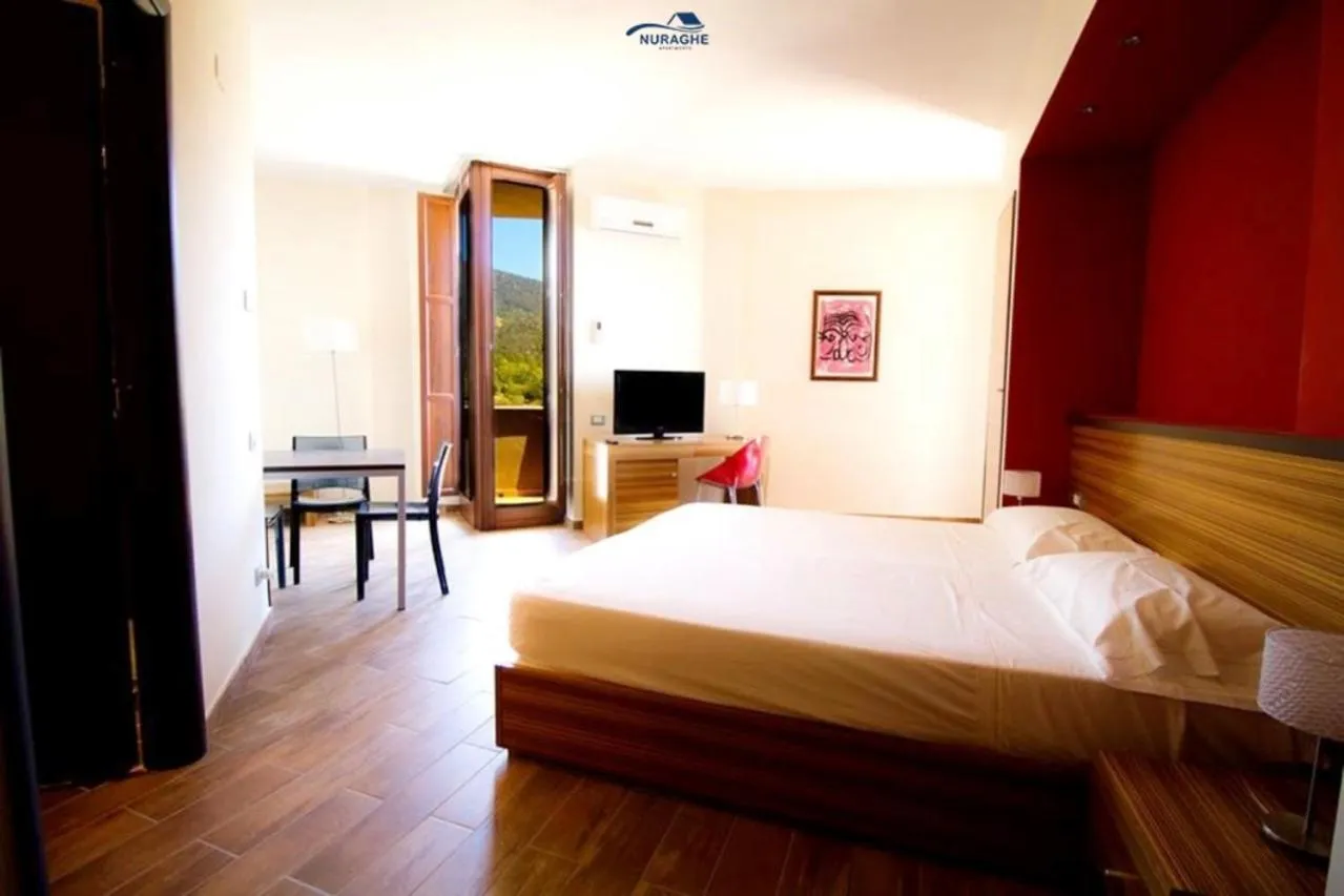 Bedroom, Bed in Nuraghe Apartments