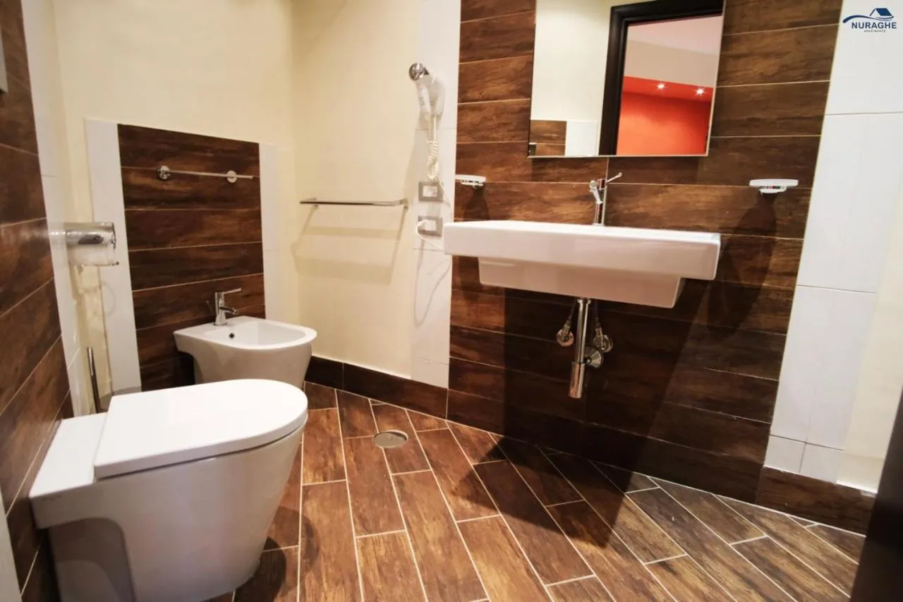 Bathroom in Nuraghe Apartments