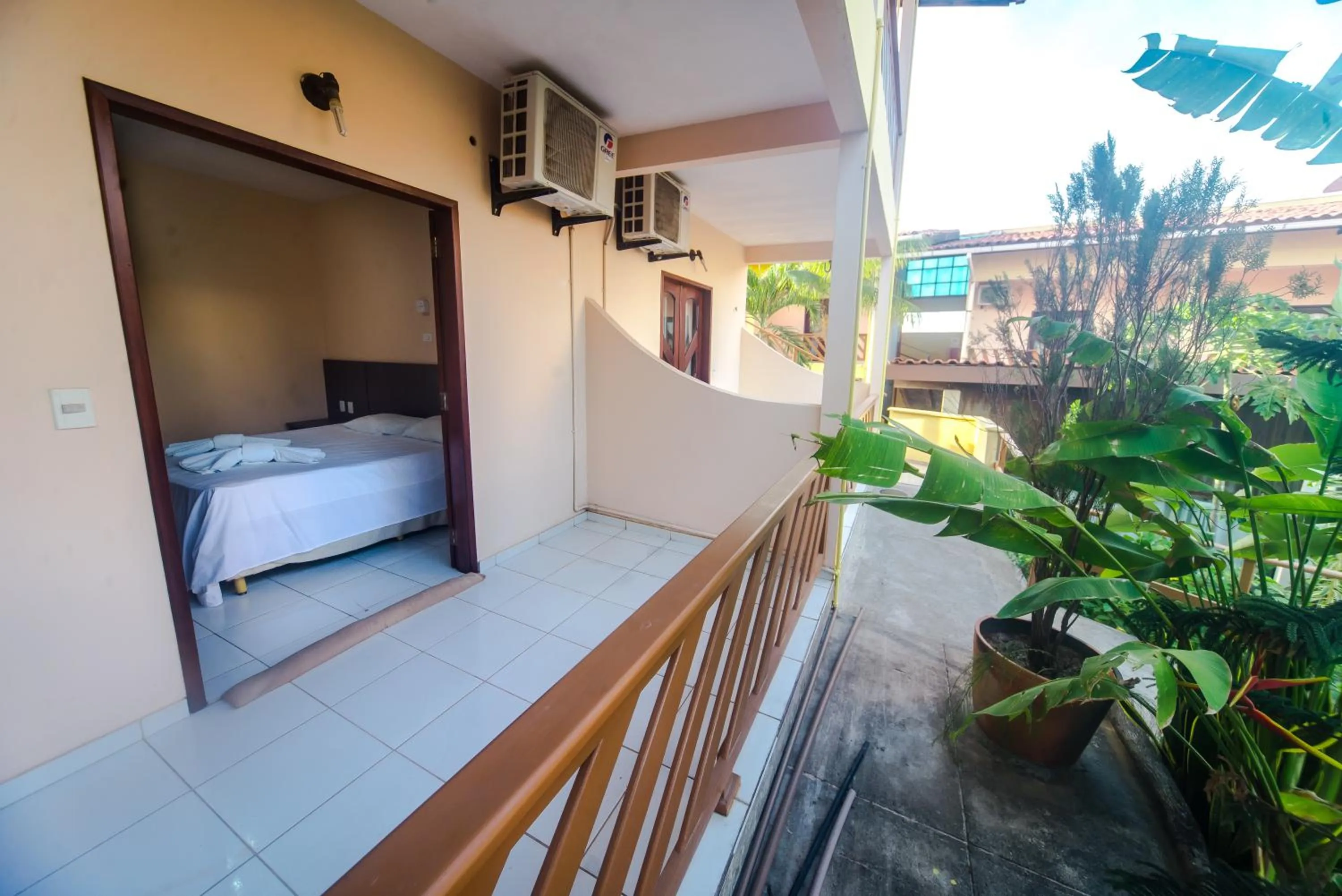 Patio, Bed in Pousada D' Areia