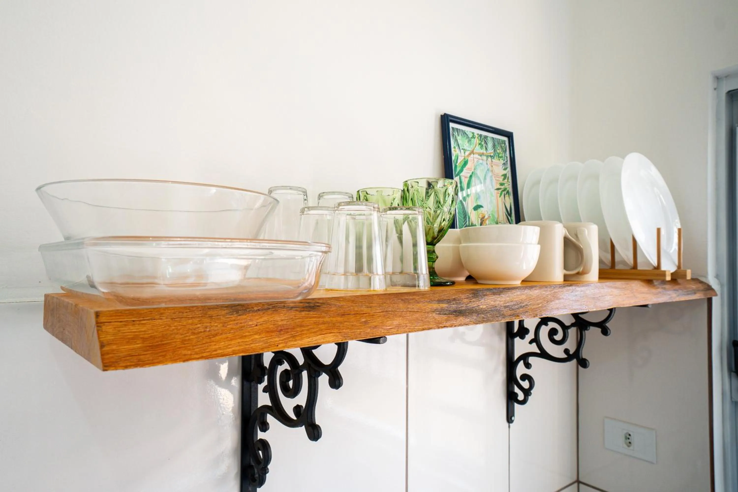 Kitchen or kitchenette in Chalés Canoas Ubatuba