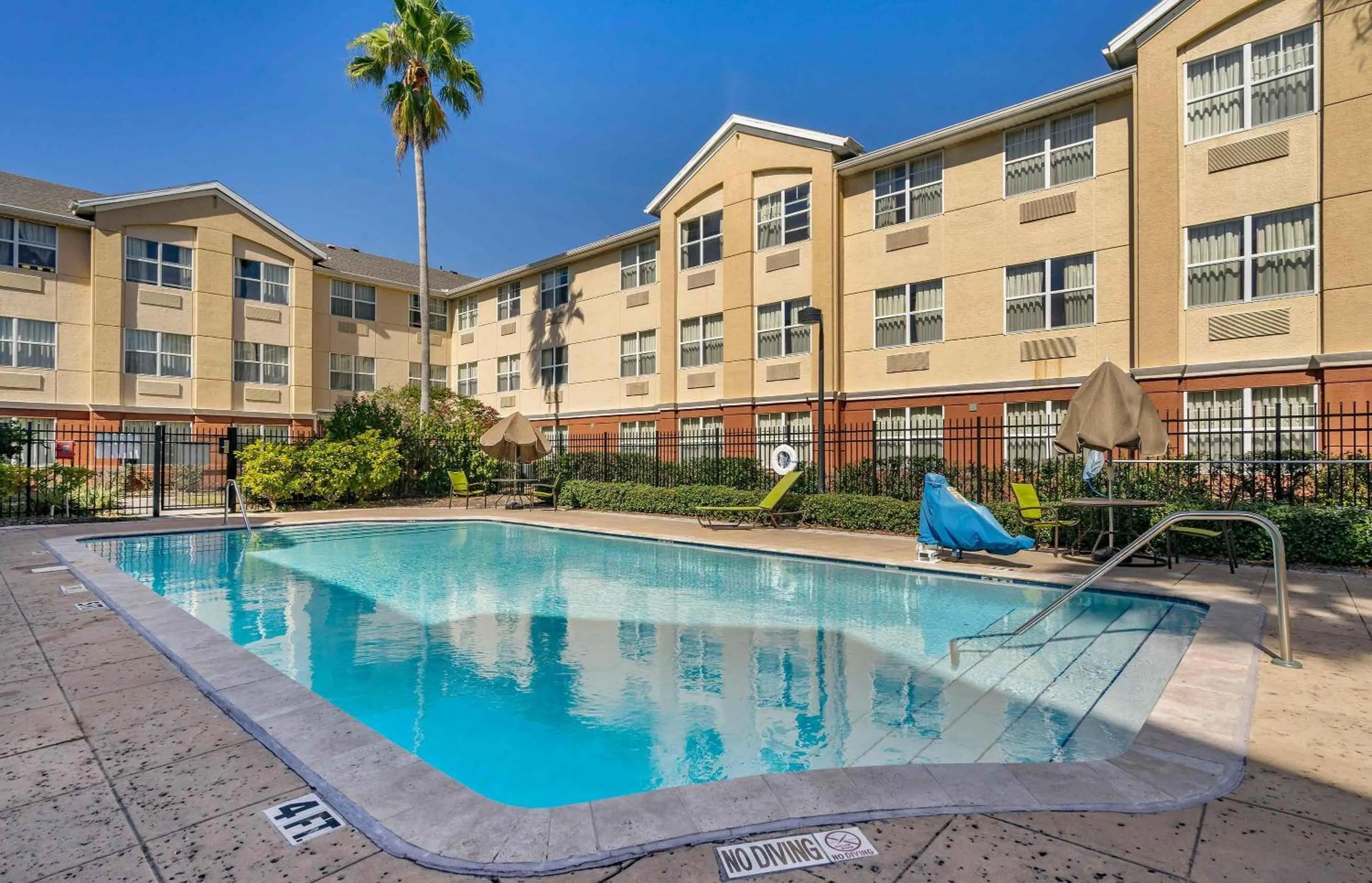 Pool view in Extended Stay America Suites - Tampa - Airport - N Westshore Blvd