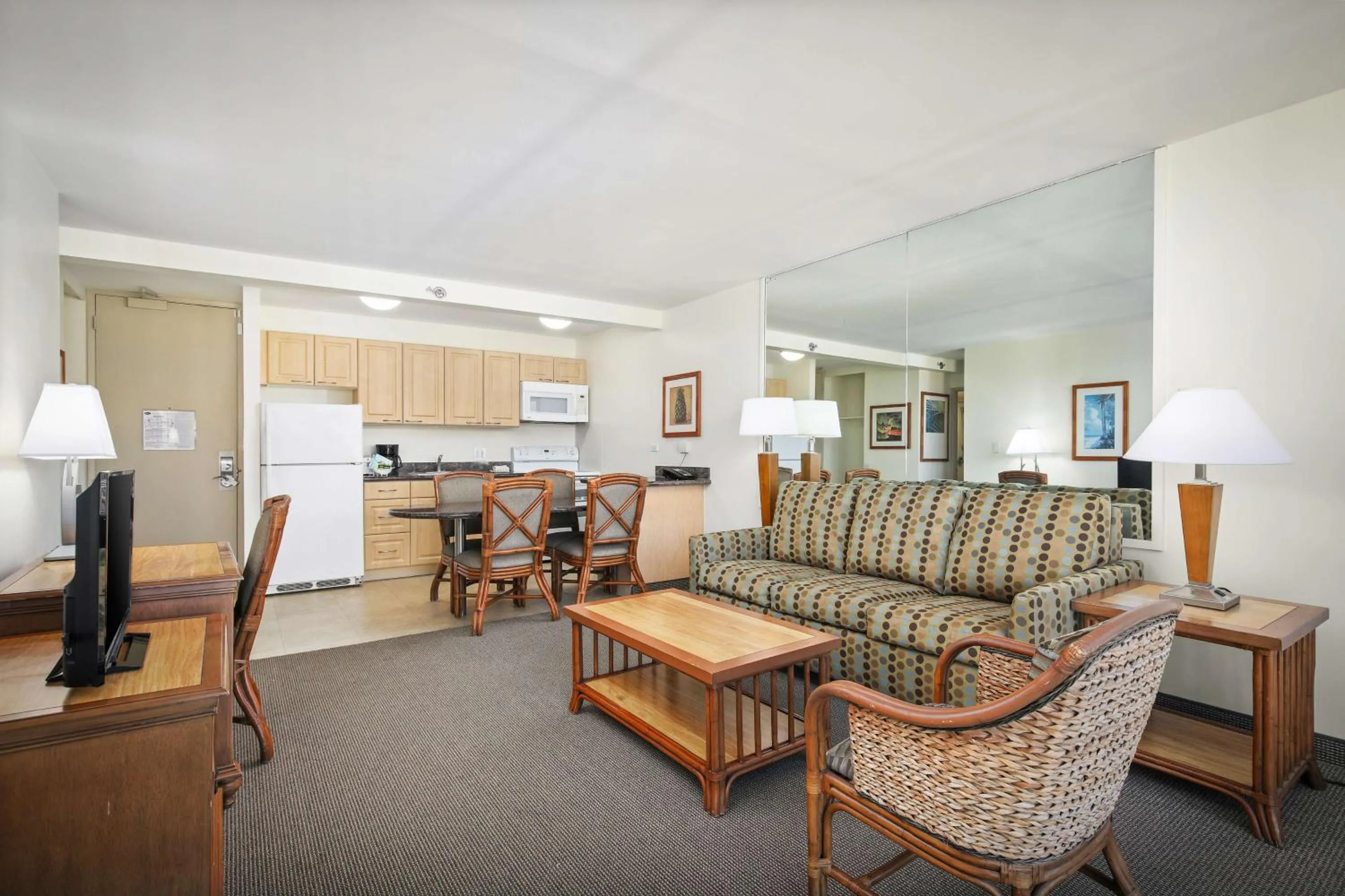 Living room in Aston Waikiki Sunset