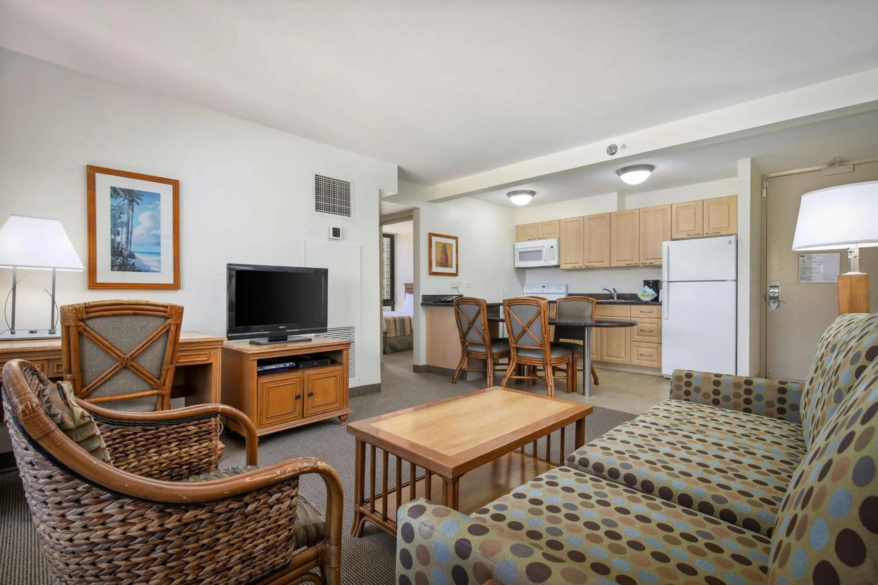 Living room in Aston Waikiki Sunset