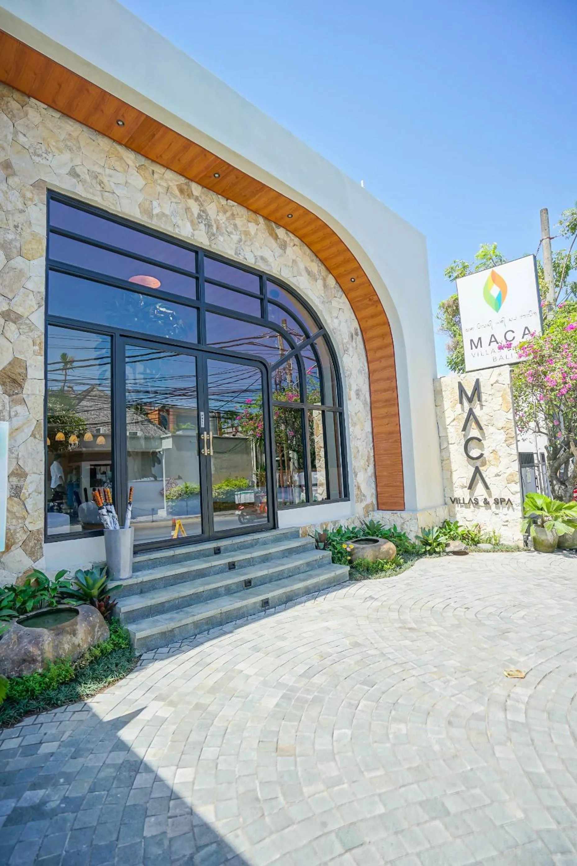 Facade/entrance in Maca Villas & Spa Bali