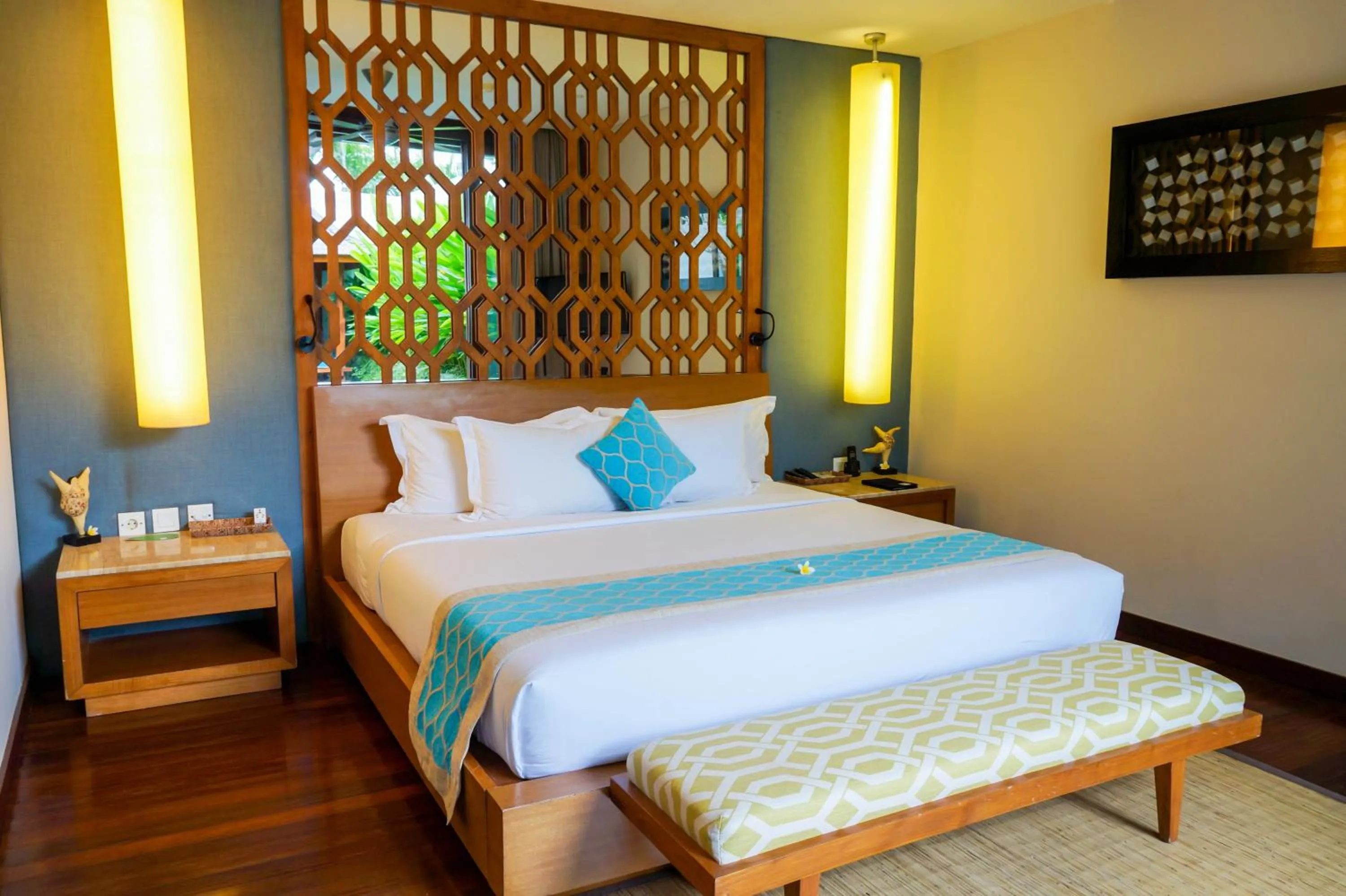 Bed in Maca Villas & Spa Bali