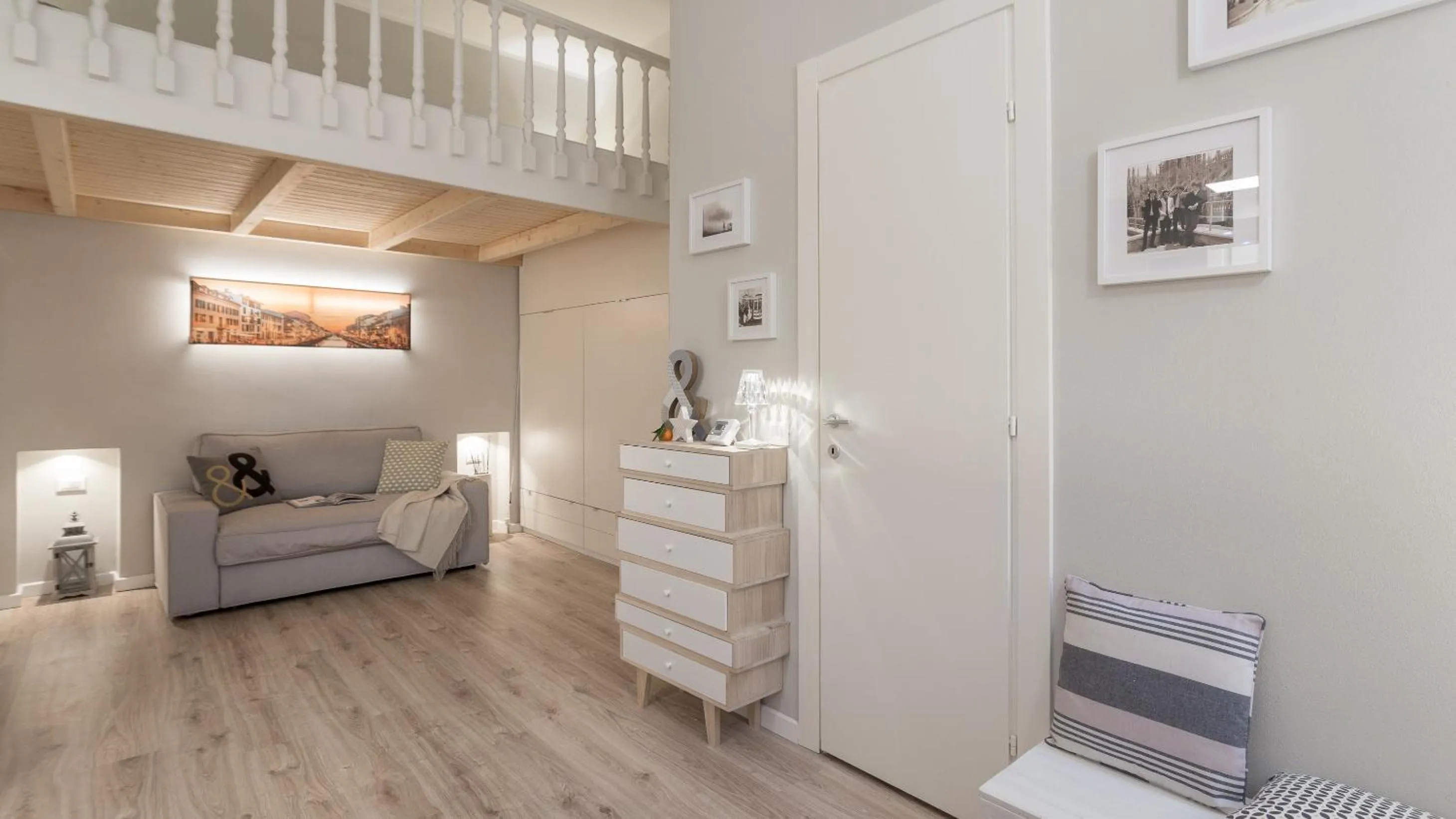 Living room, Bed in Enjoy Navigli - Milano