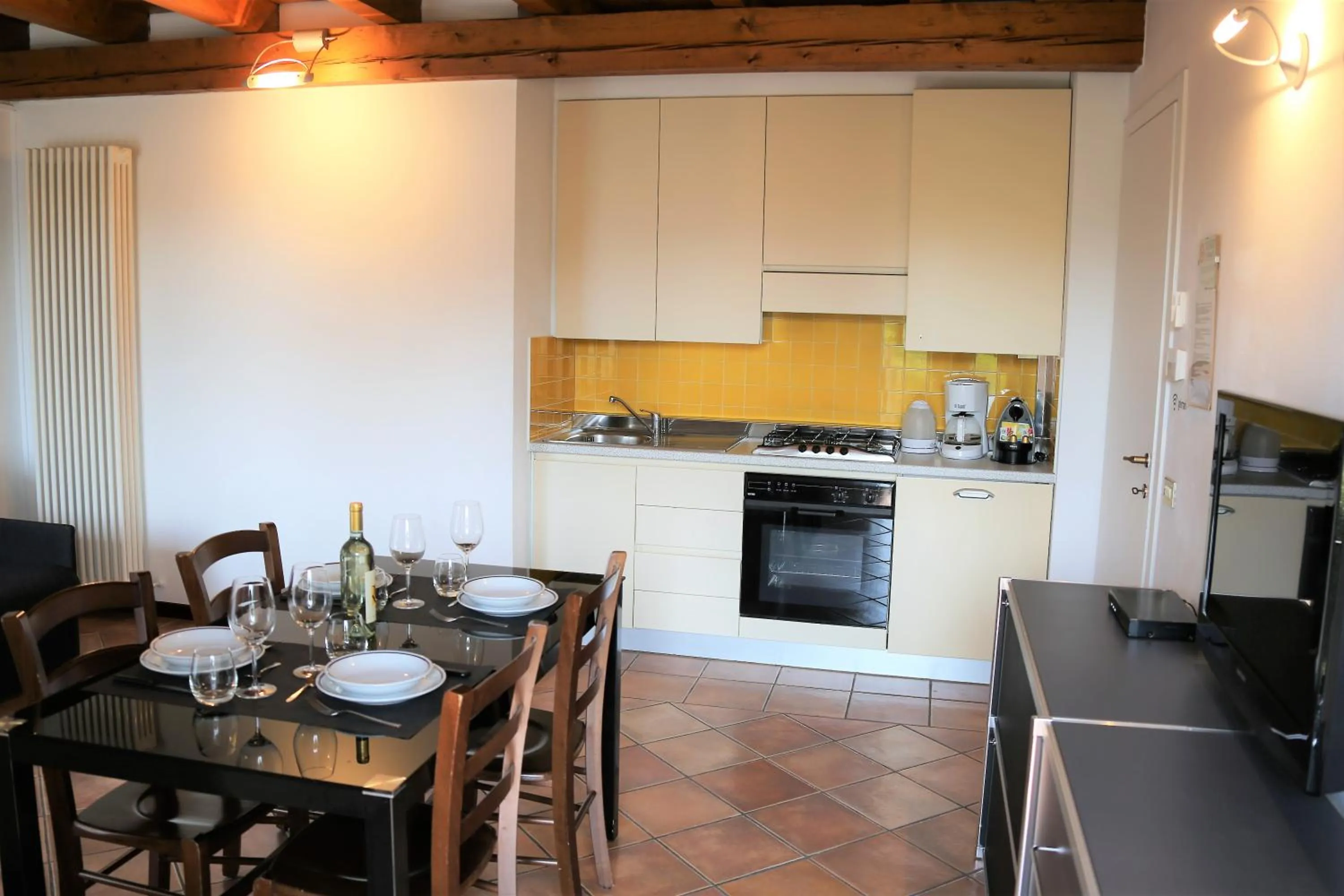 Kitchen or kitchenette in Appartamenti Ferrari Residence