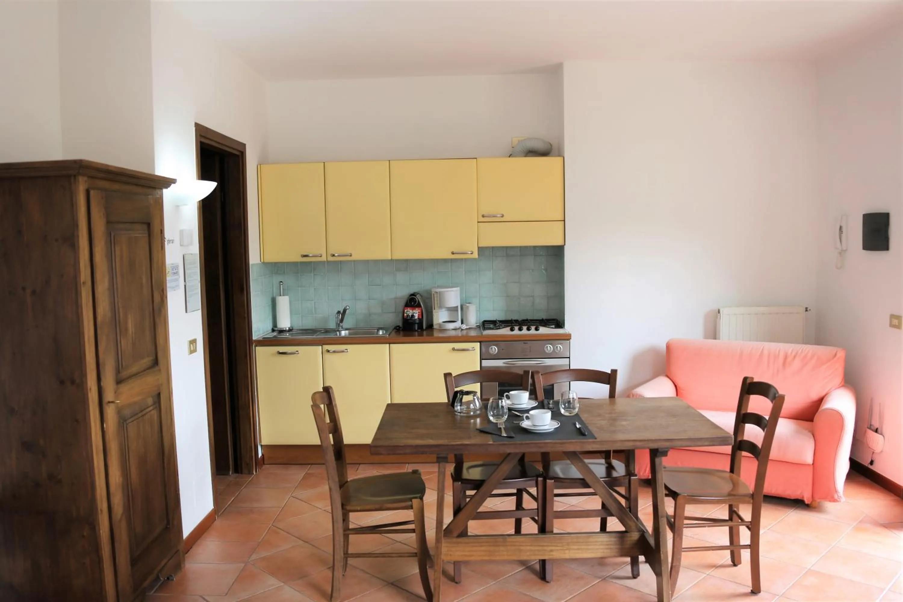 Kitchen or kitchenette in Appartamenti Ferrari Residence