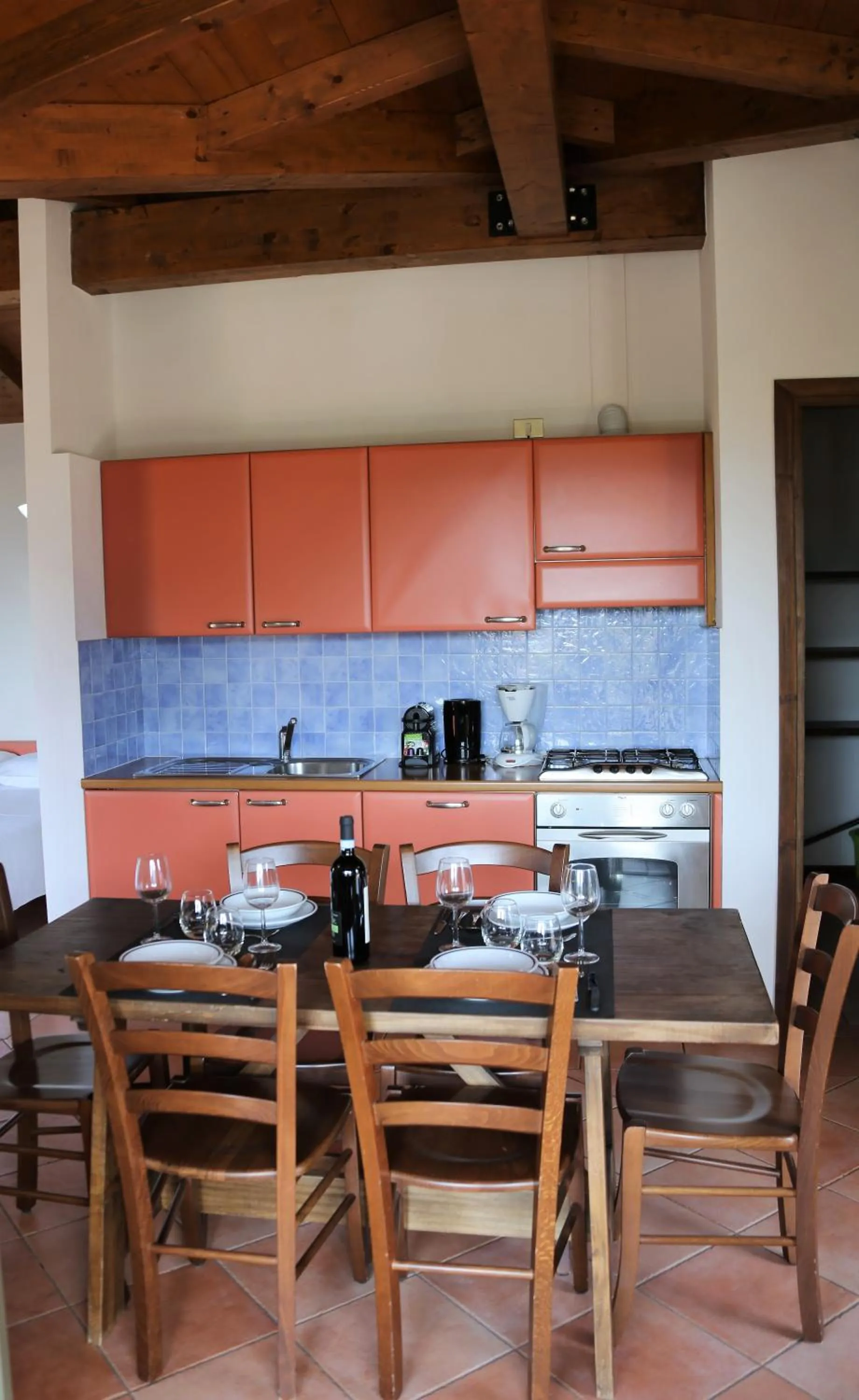 Kitchen or kitchenette in Appartamenti Ferrari Residence