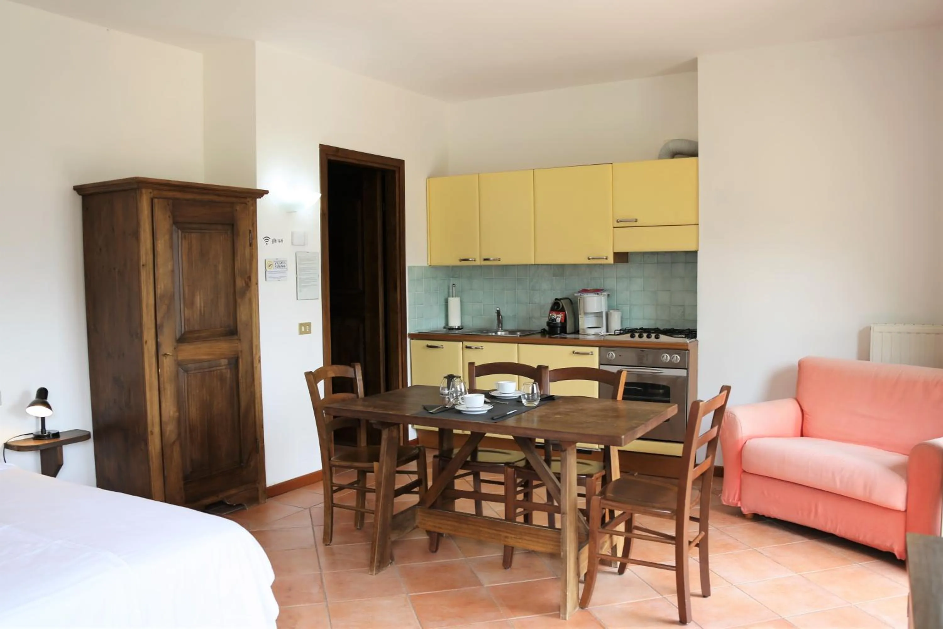 Kitchen or kitchenette in Appartamenti Ferrari Residence