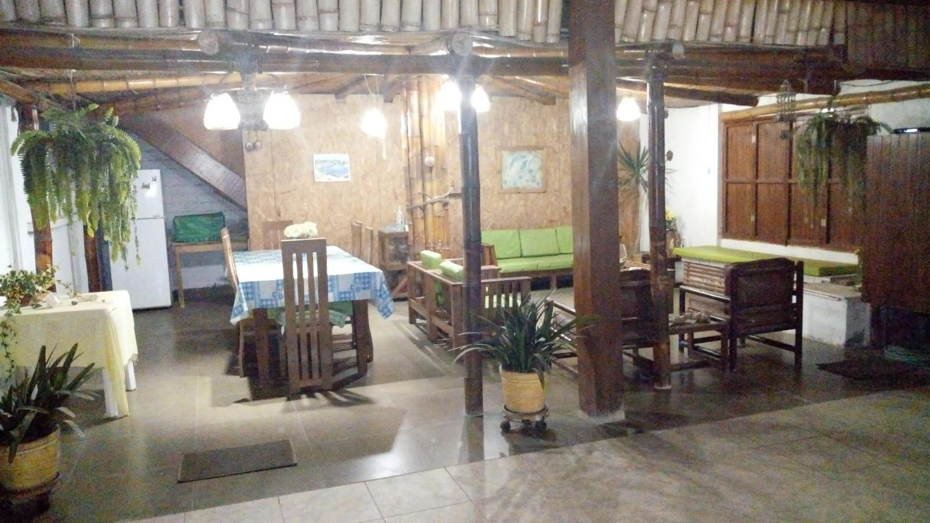 Dining area in La Casa Maruja
