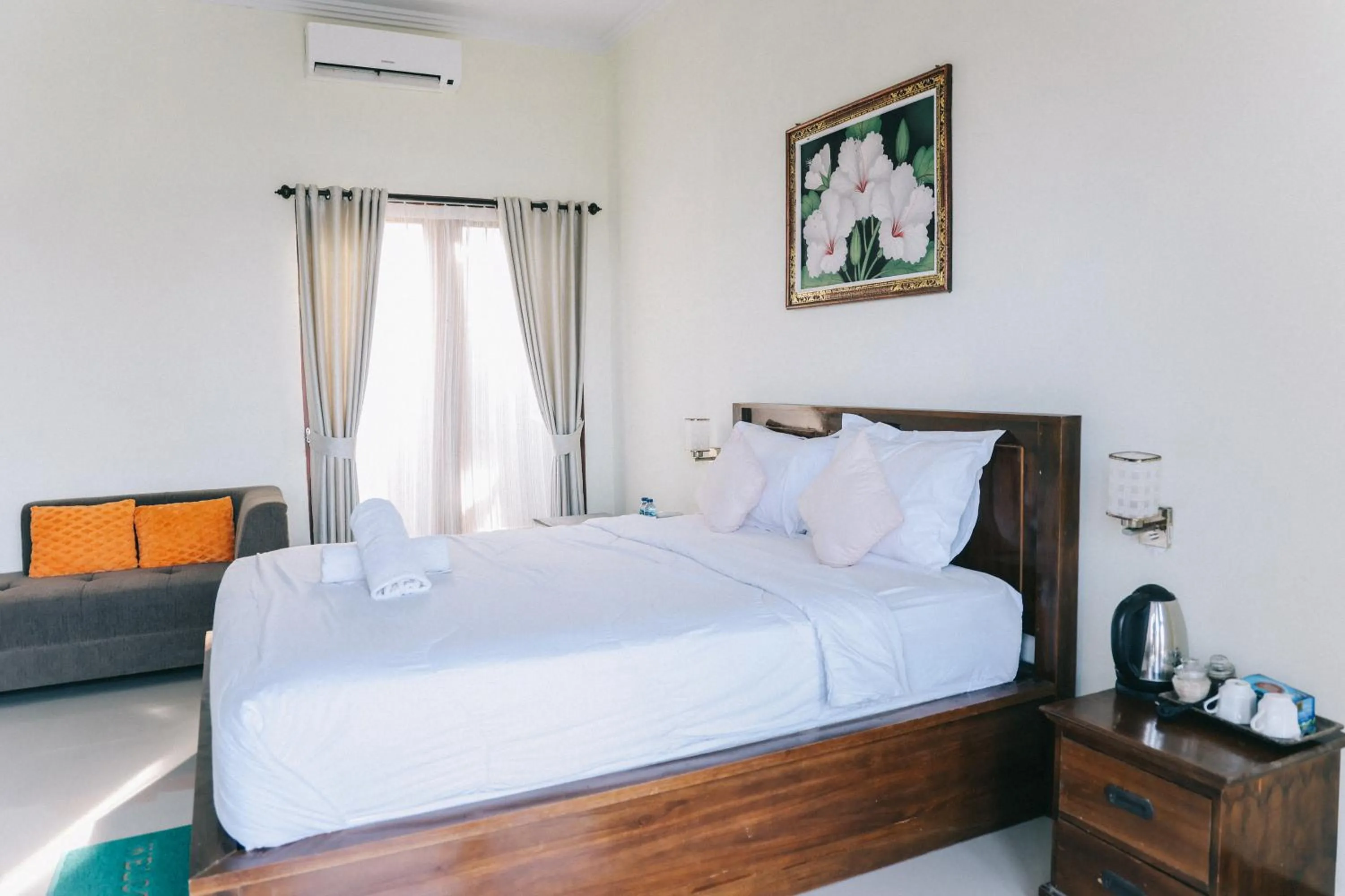 Bed in Cave Beach Bungalow