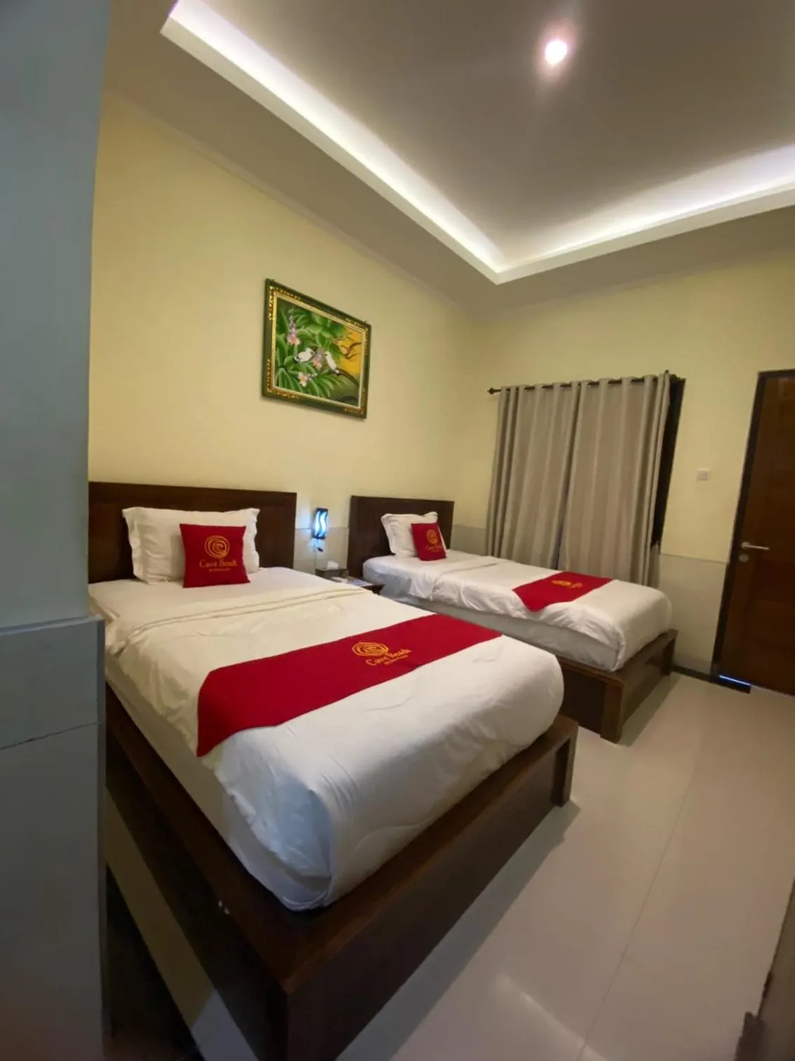 Bed in Cave Beach Bungalow