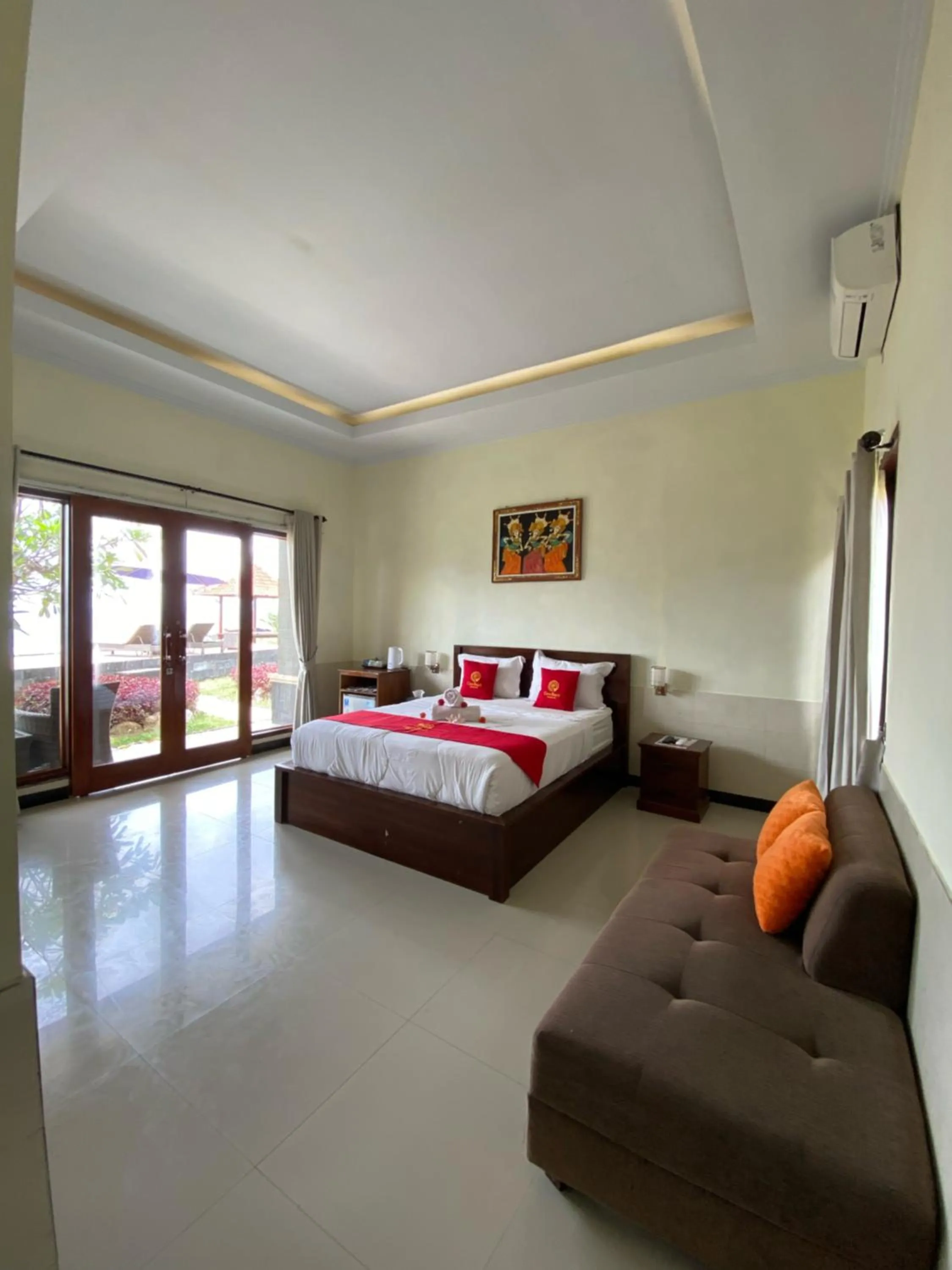Bed in Cave Beach Bungalow