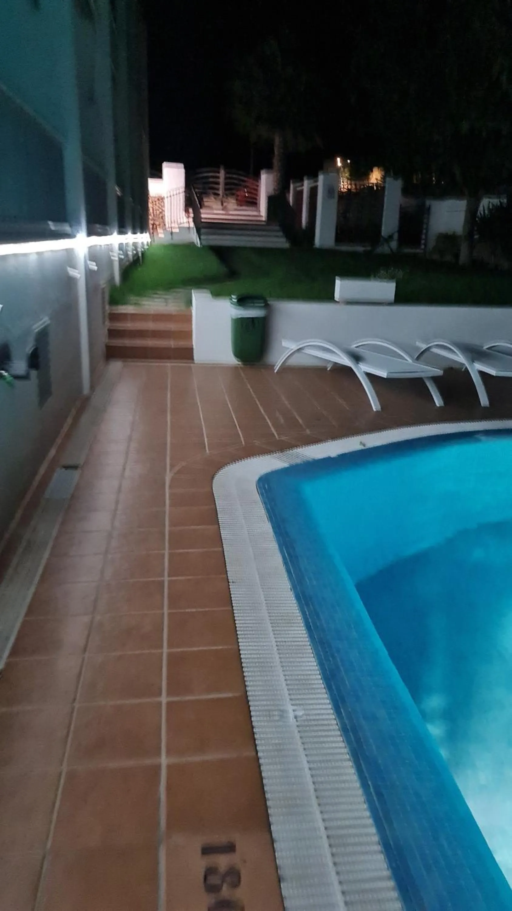 Swimming pool in Hostal S'Algaret