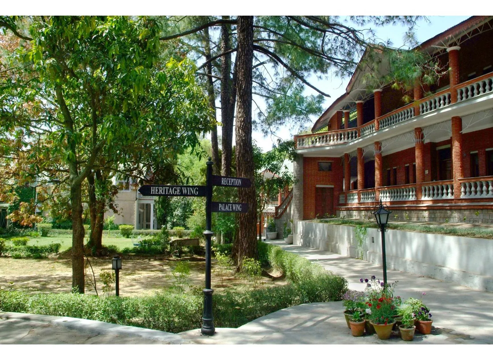 Garden in WelcomHeritage Taragarh Palace