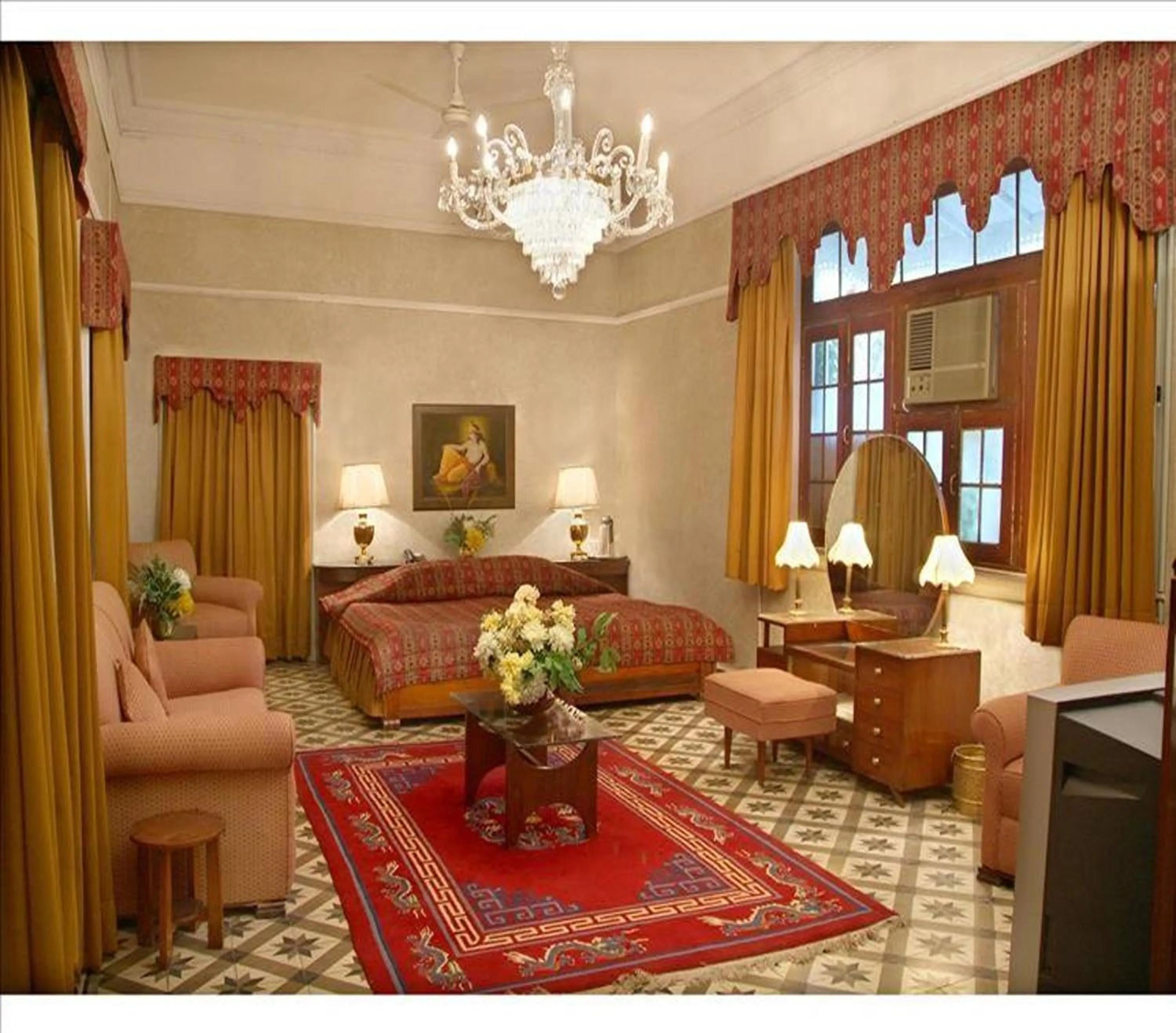 Living room in WelcomHeritage Taragarh Palace