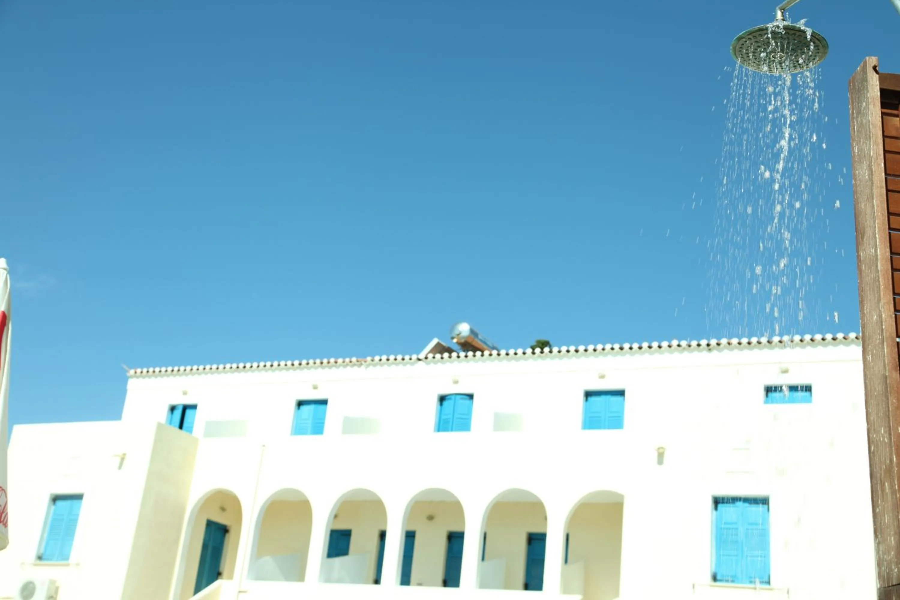 Property building in Lianos Hotel Apartments