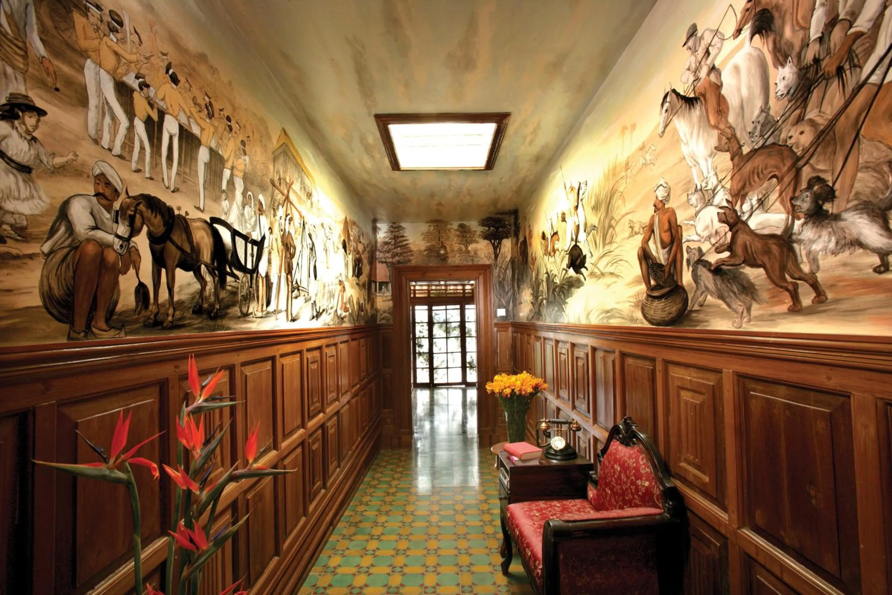 Inner courtyard view in WelcomHeritage Fernhills Royal Palace