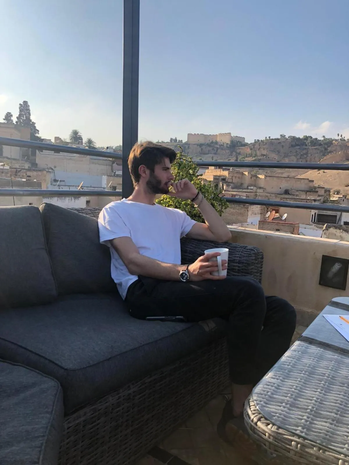 People in La Maison Maure