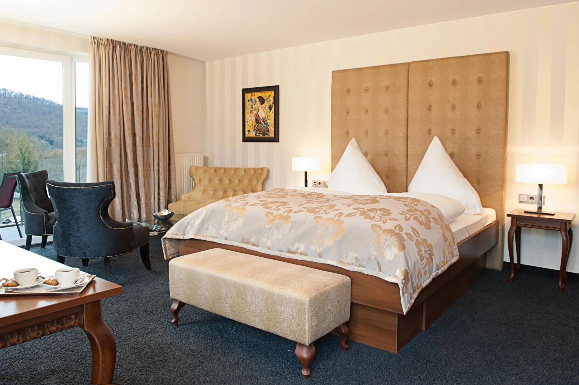 Photo of the whole room, Bed in Moselstern Parkhotel Krähennest