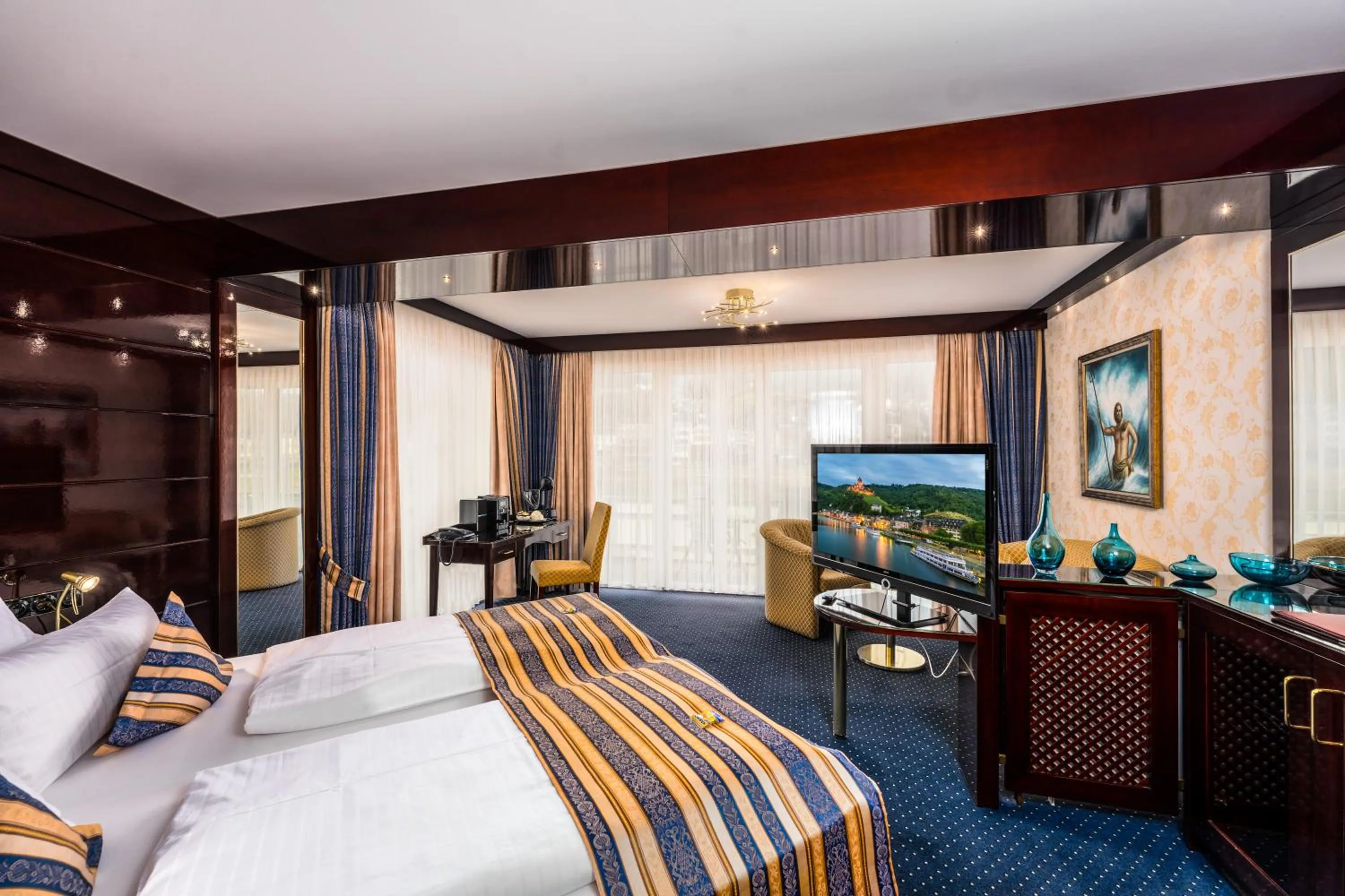 Photo of the whole room, Bed in Moselstern Hotel Brixiade &Triton