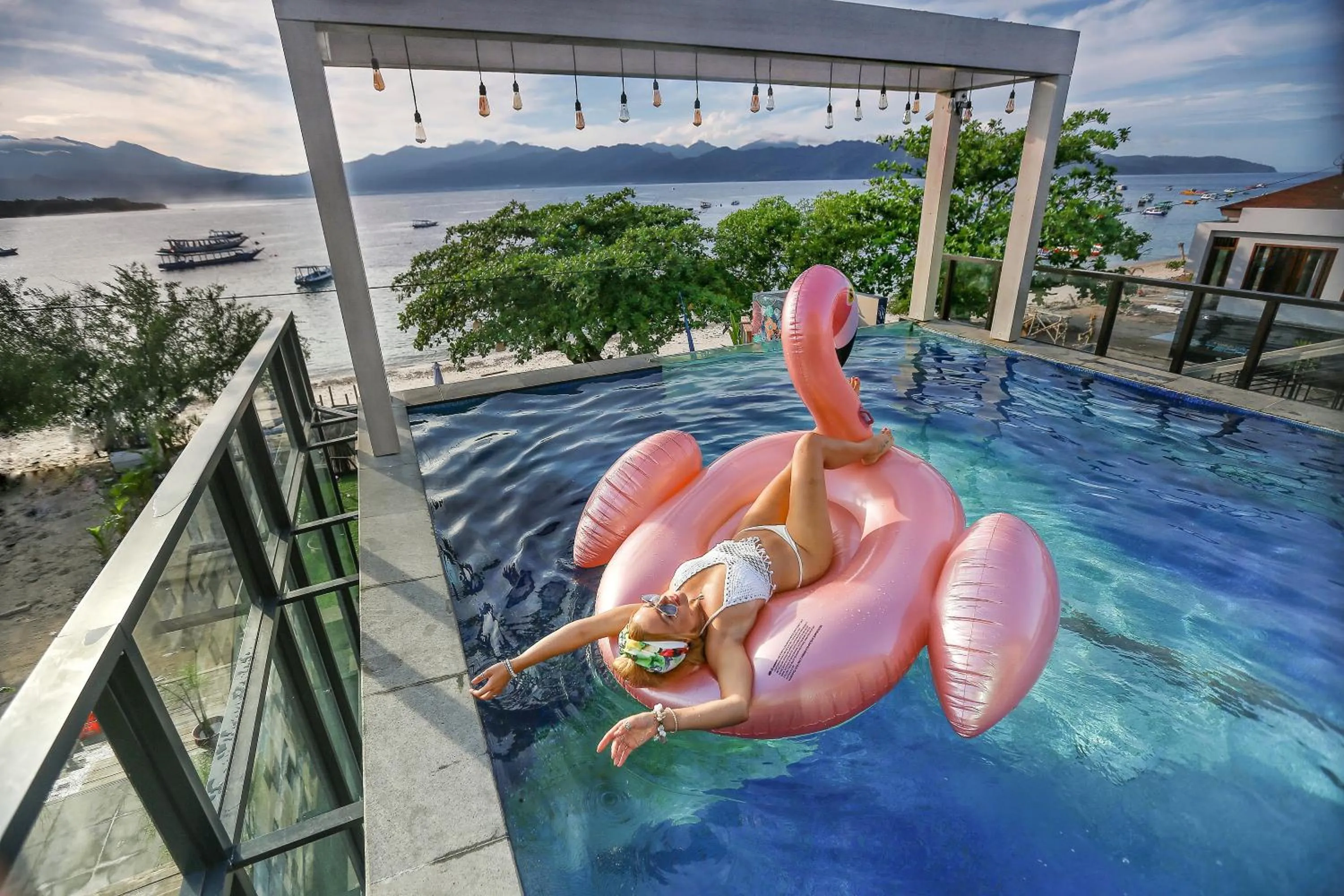 Swimming pool in Marc Hotel Gili Trawangan