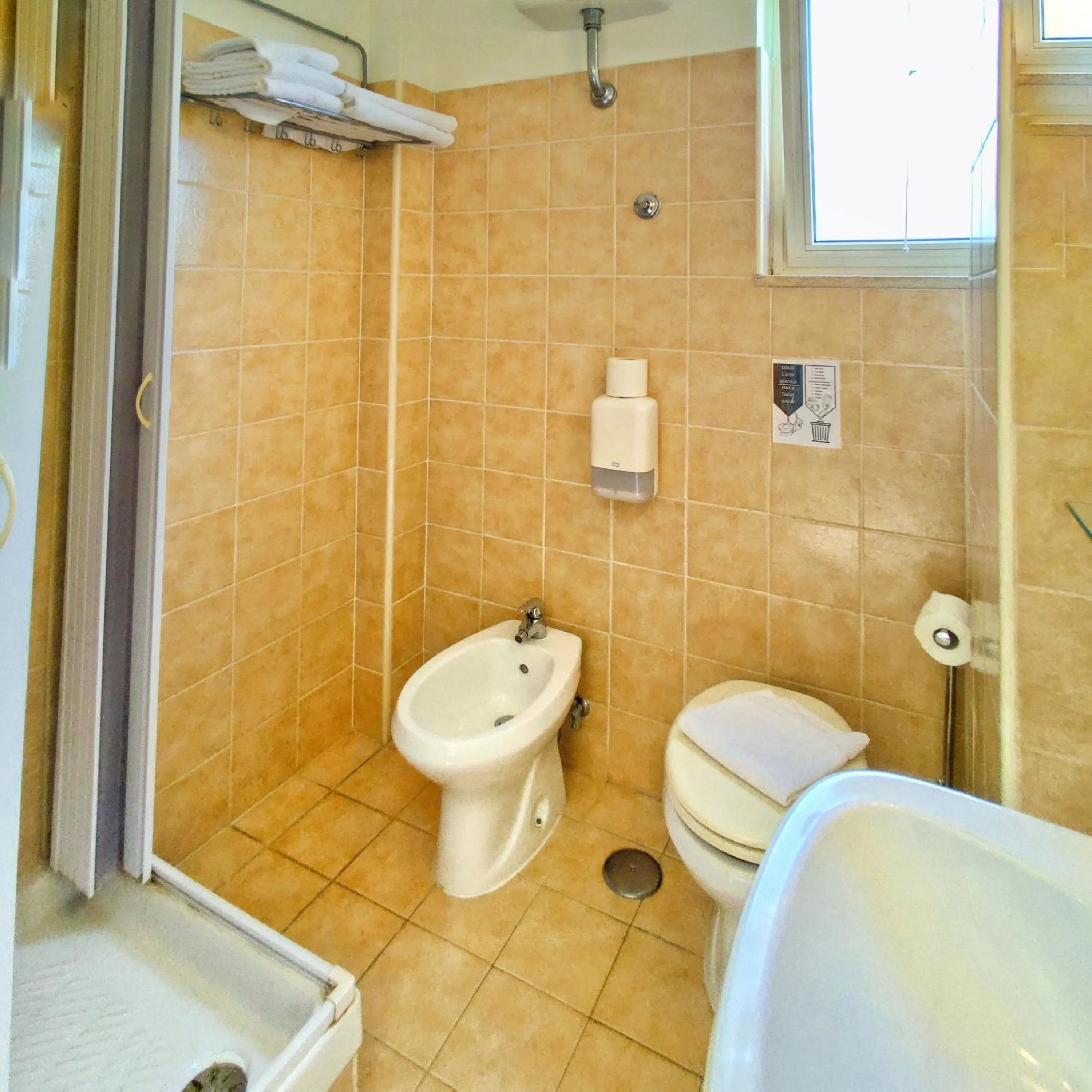 Shower in Piccolo Hotel