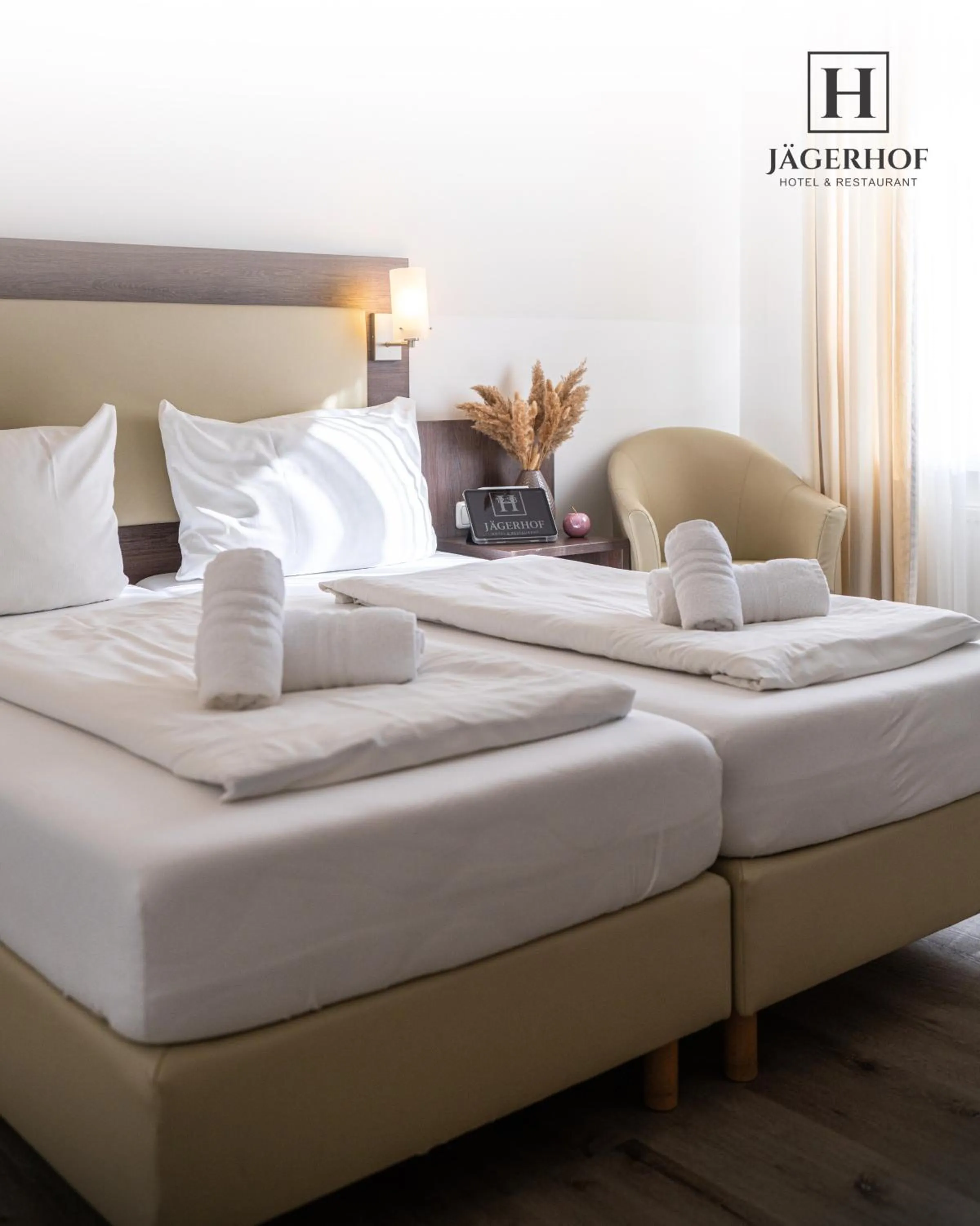 Bed in Hotel Restaurant Jaegerhof