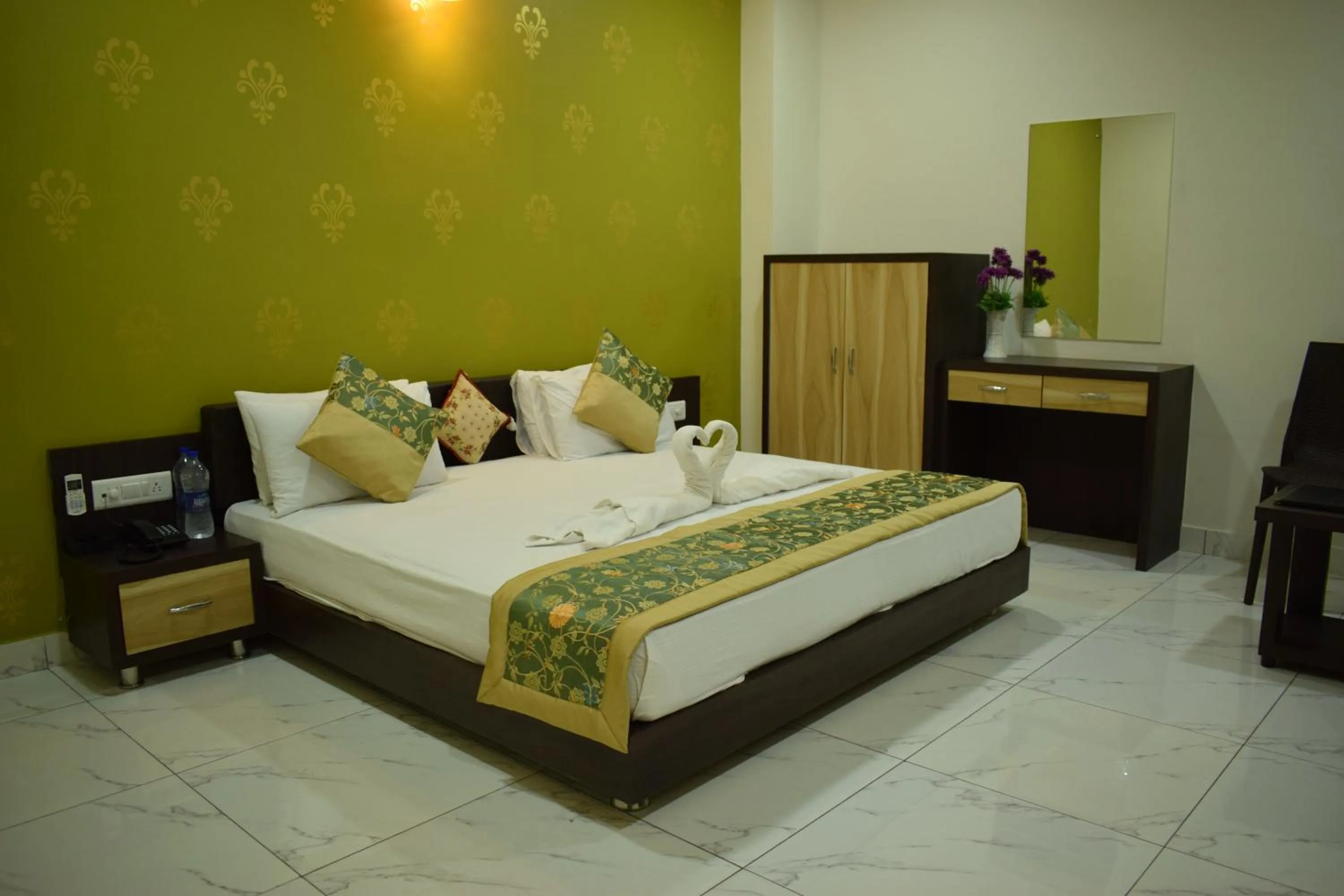 Photo of the whole room, Bed in Shri Ram Residency