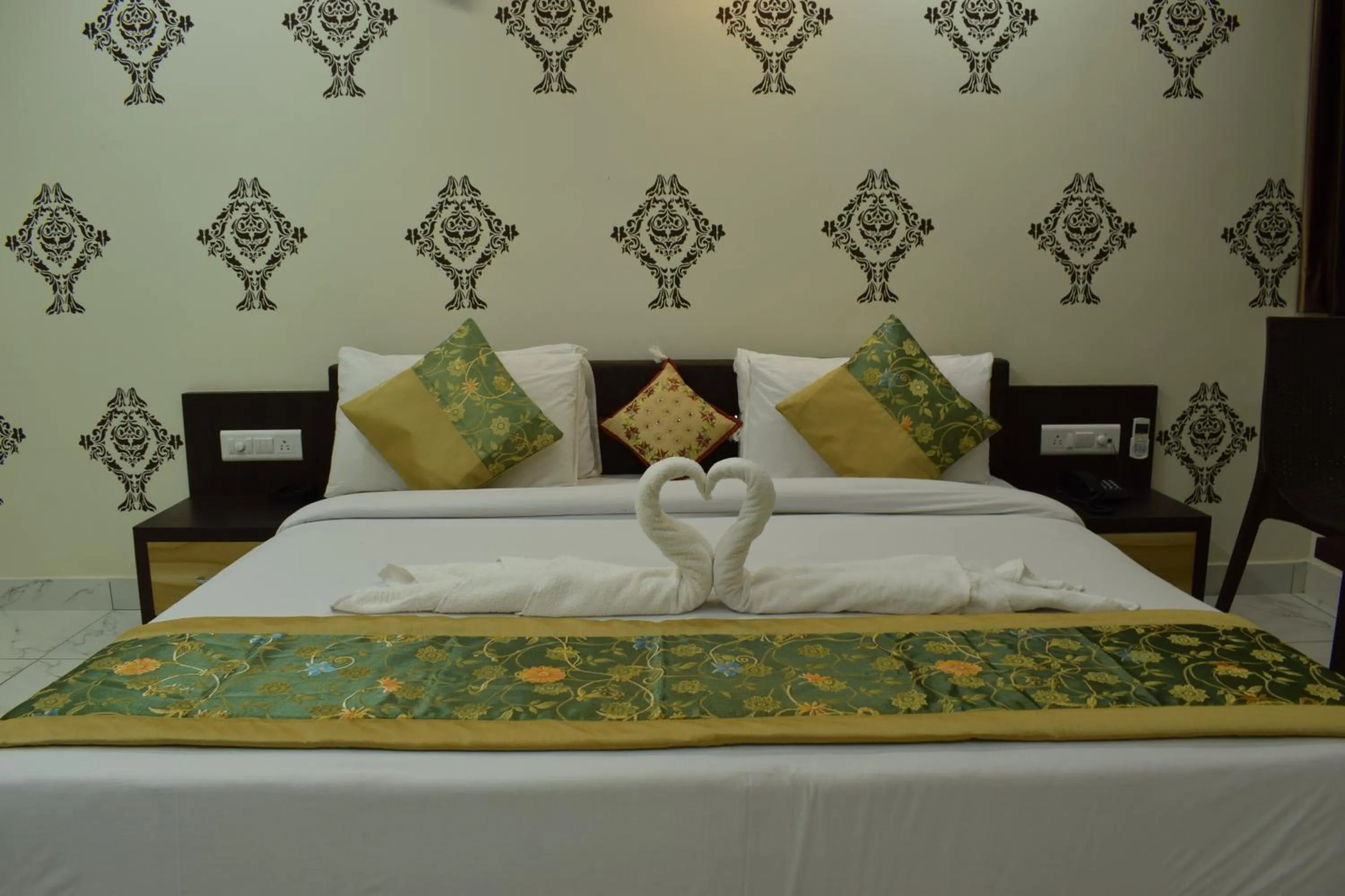 Photo of the whole room, Bed in Shri Ram Residency