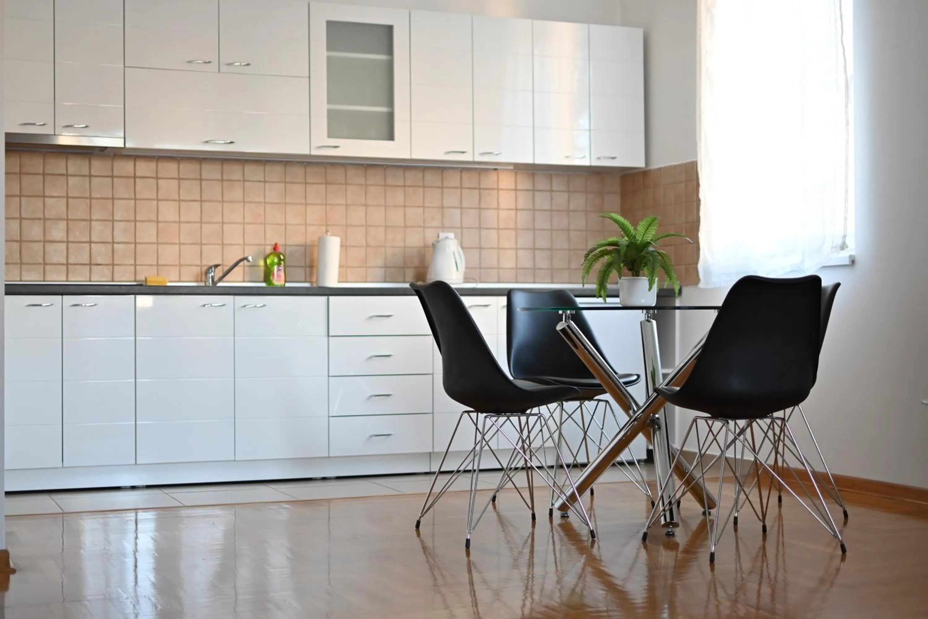 Kitchen or kitchenette in New Apartment CRISTAL in the city centre