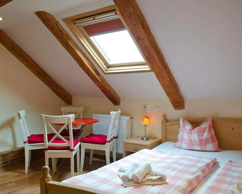 Photo of the whole room, Bed in Garni Hotel St Anna