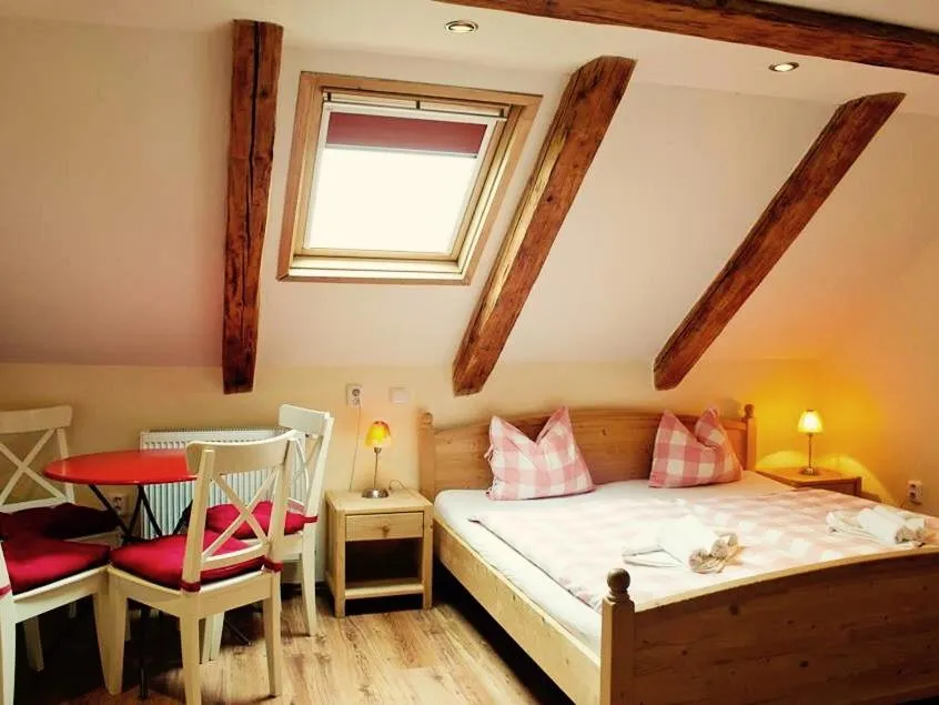 Photo of the whole room, Bed in Garni Hotel St Anna