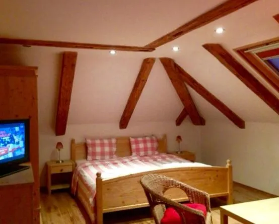 Photo of the whole room, Bed in Garni Hotel St Anna