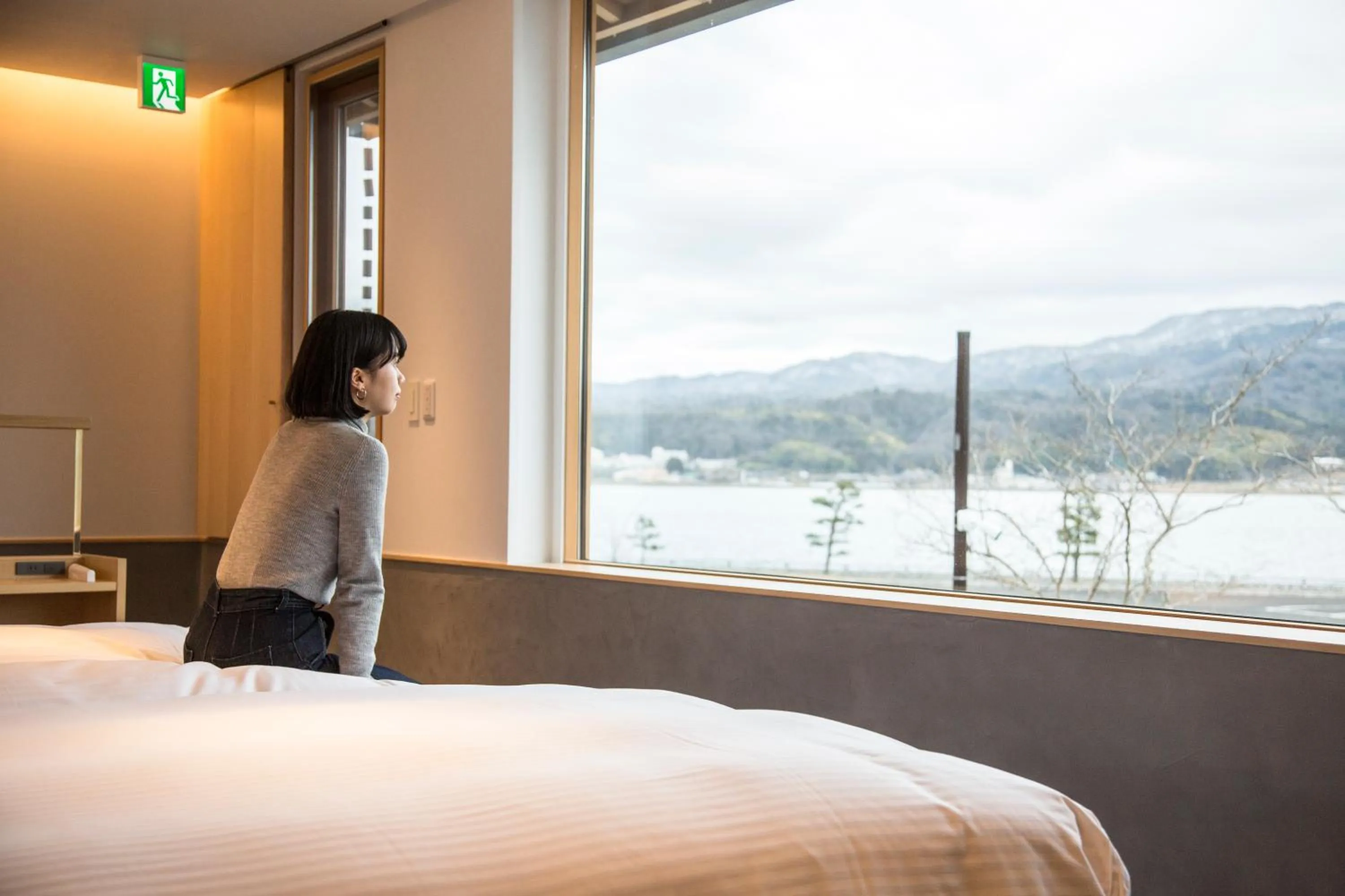 Bed in Hotel Kitanoya