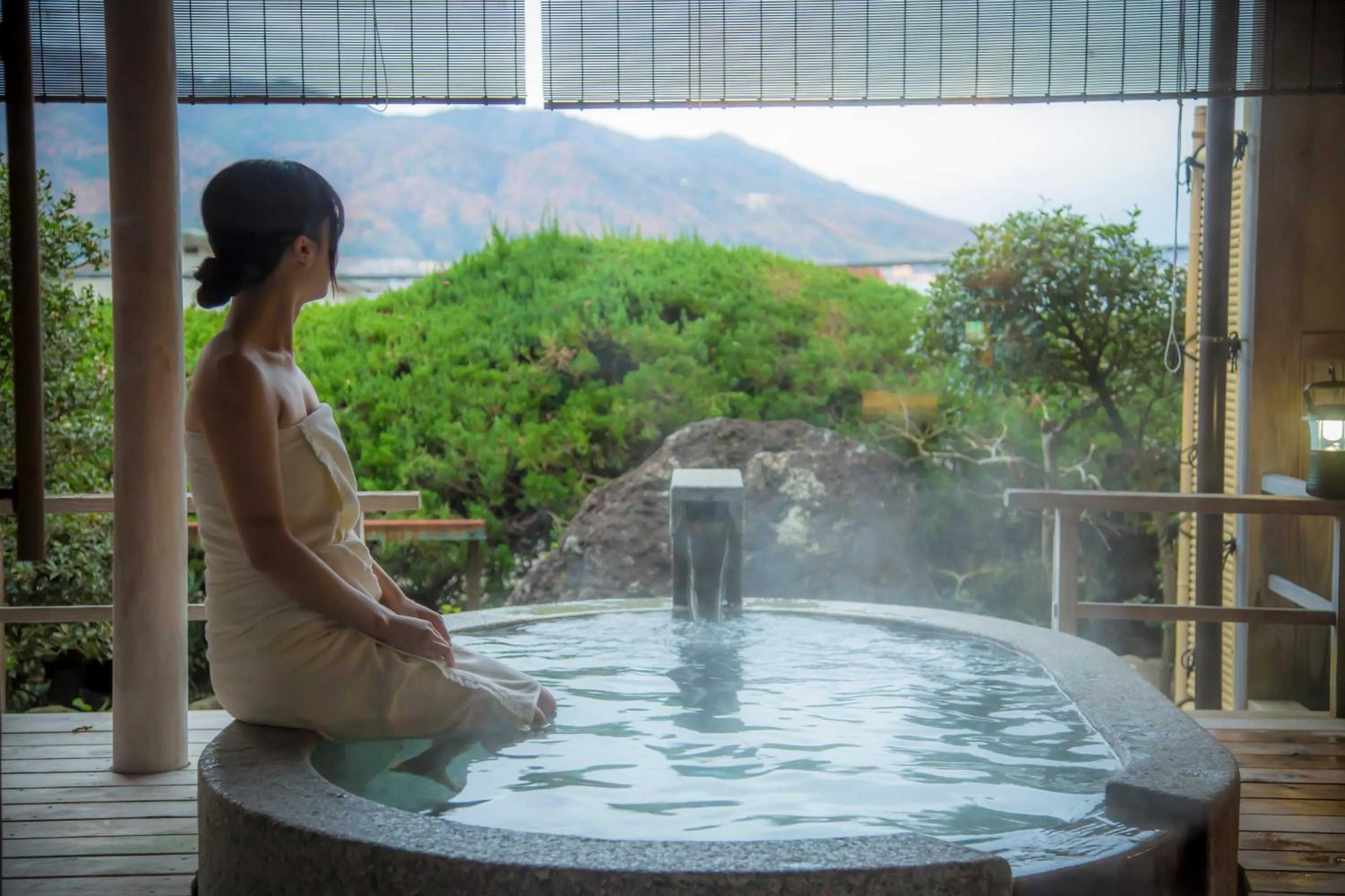 Open Air Bath in Hotel Kitanoya