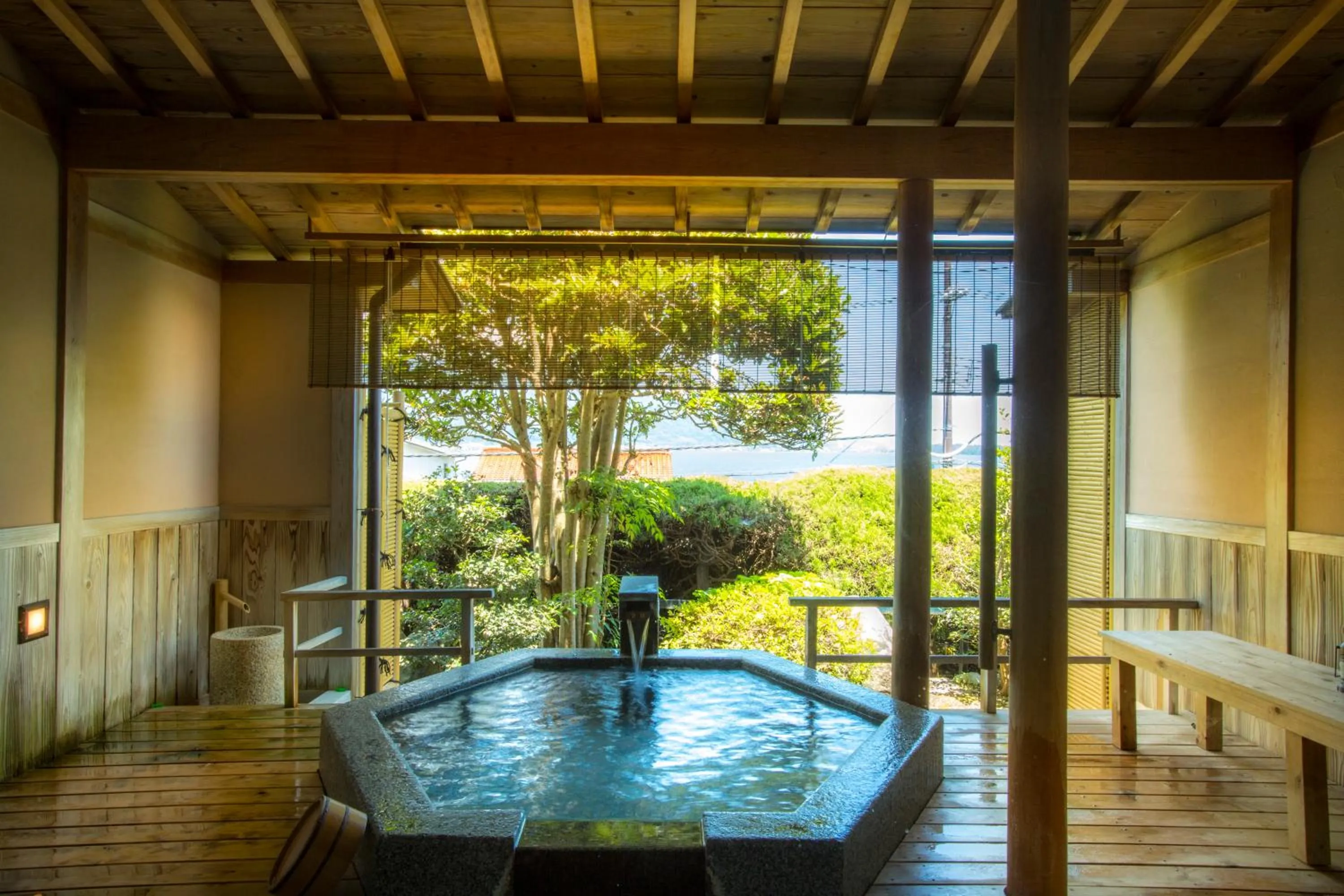 Open Air Bath in Hotel Kitanoya