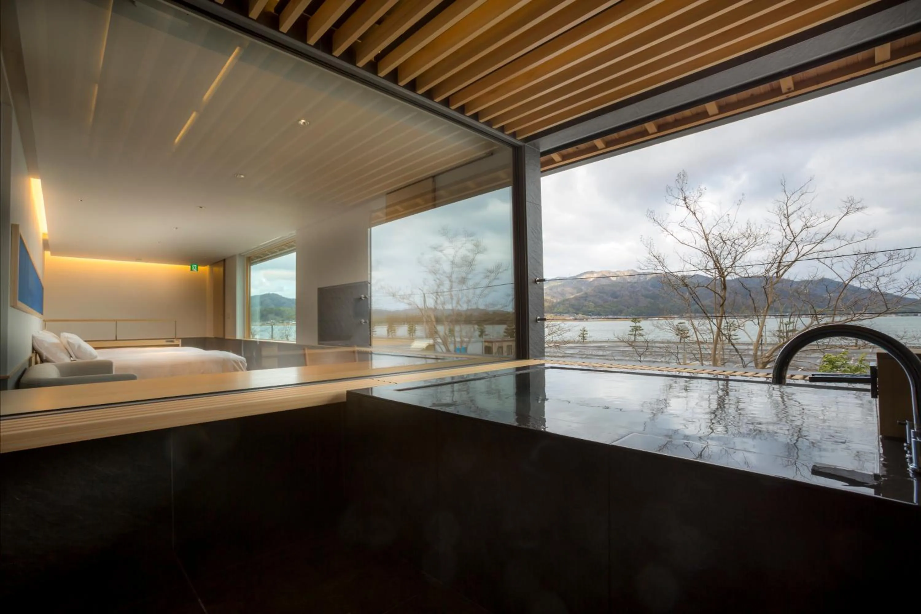 Open Air Bath in Hotel Kitanoya