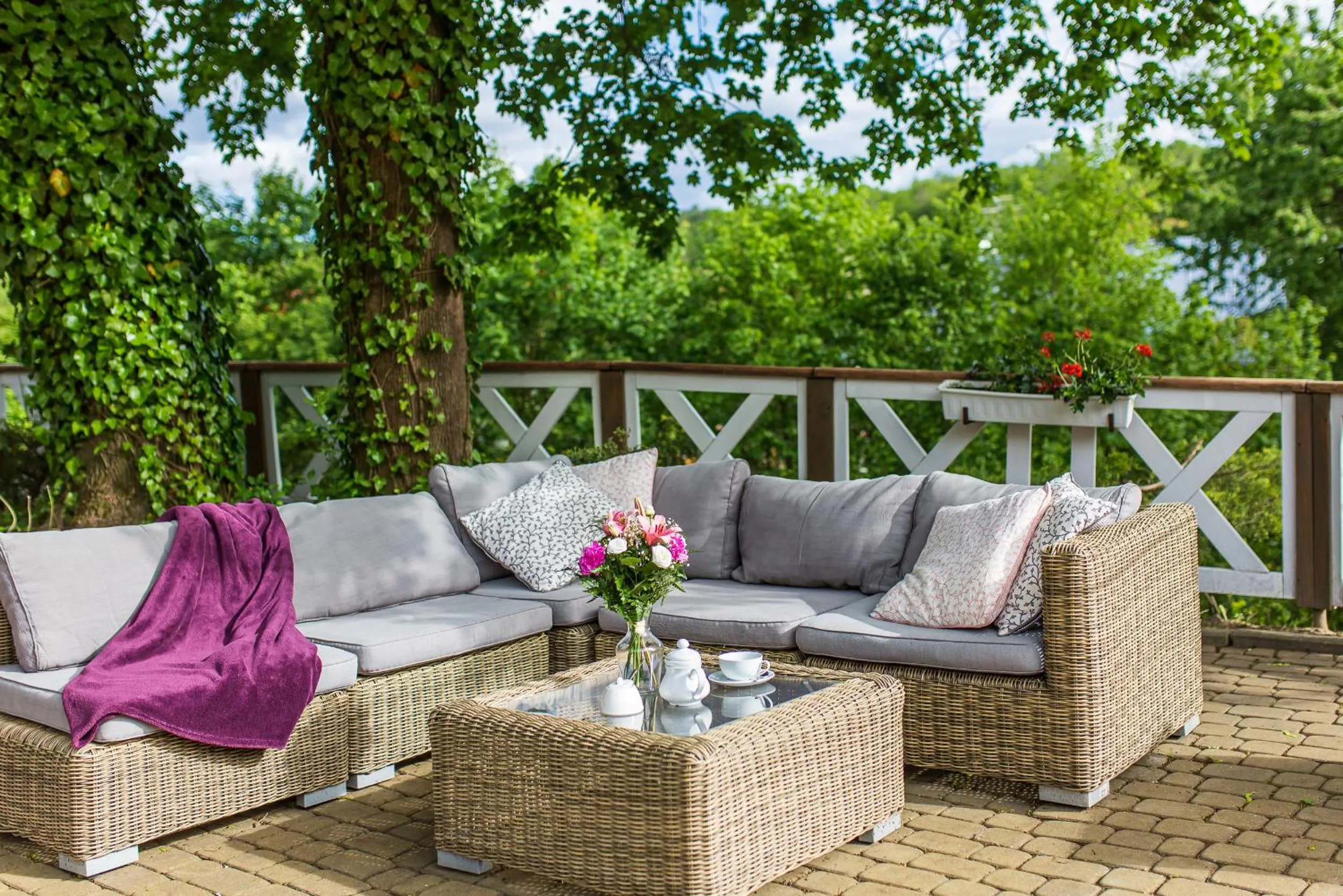 Patio in Berberys Park Hotel