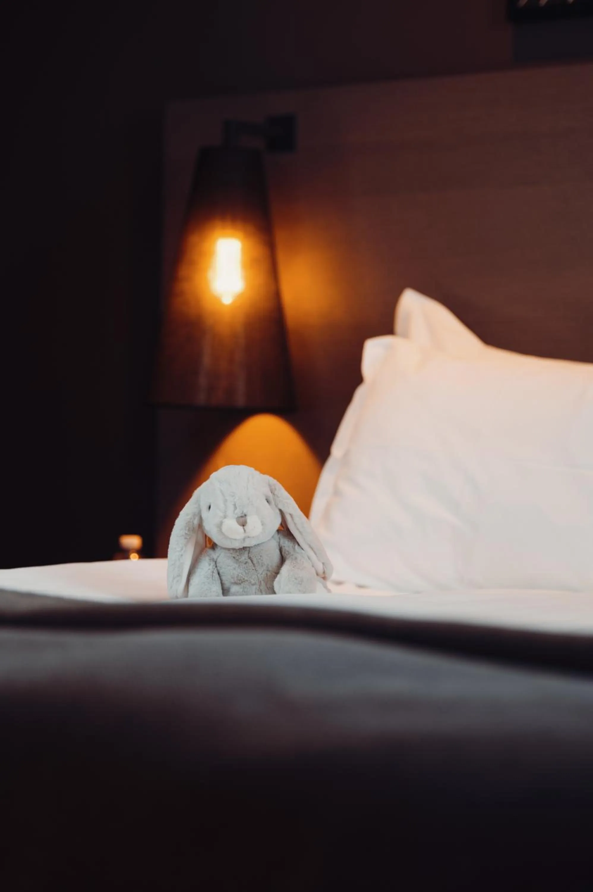 Bed in The Lamp Hotel & Spa