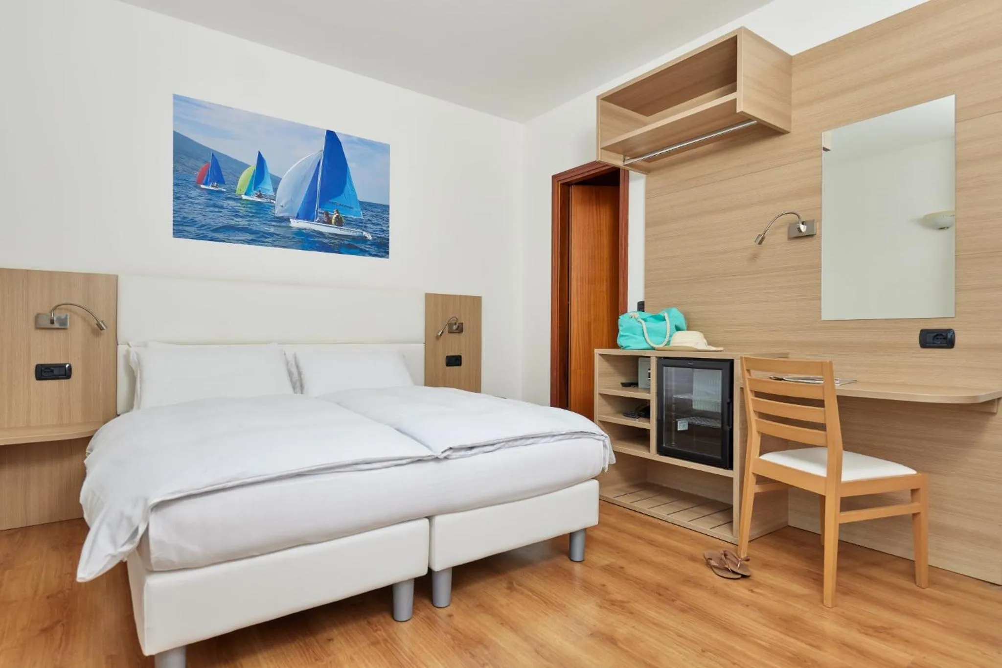 Bed in Beach Hotel Rosa