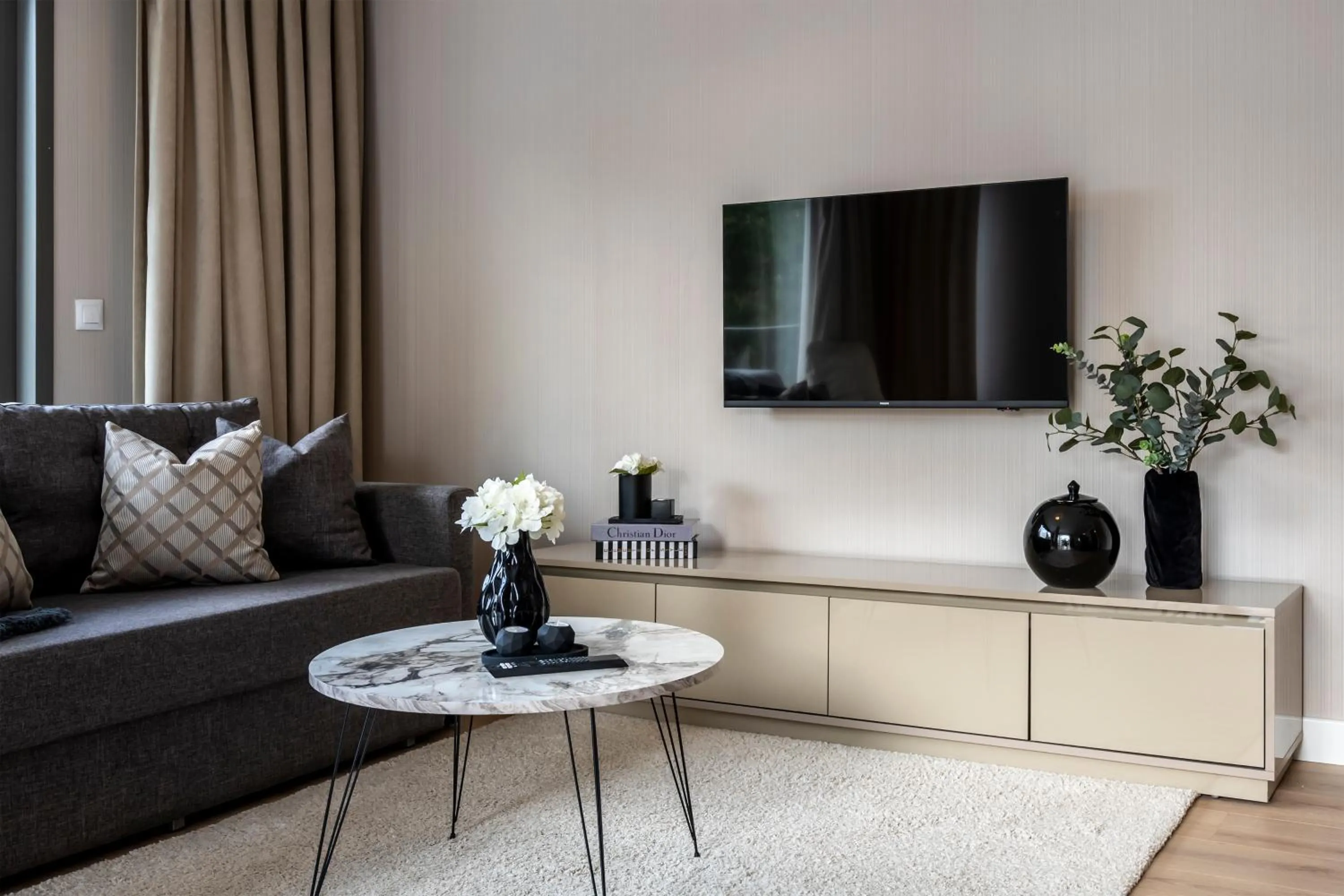 Living room in Çırağan Apart Bosphorus