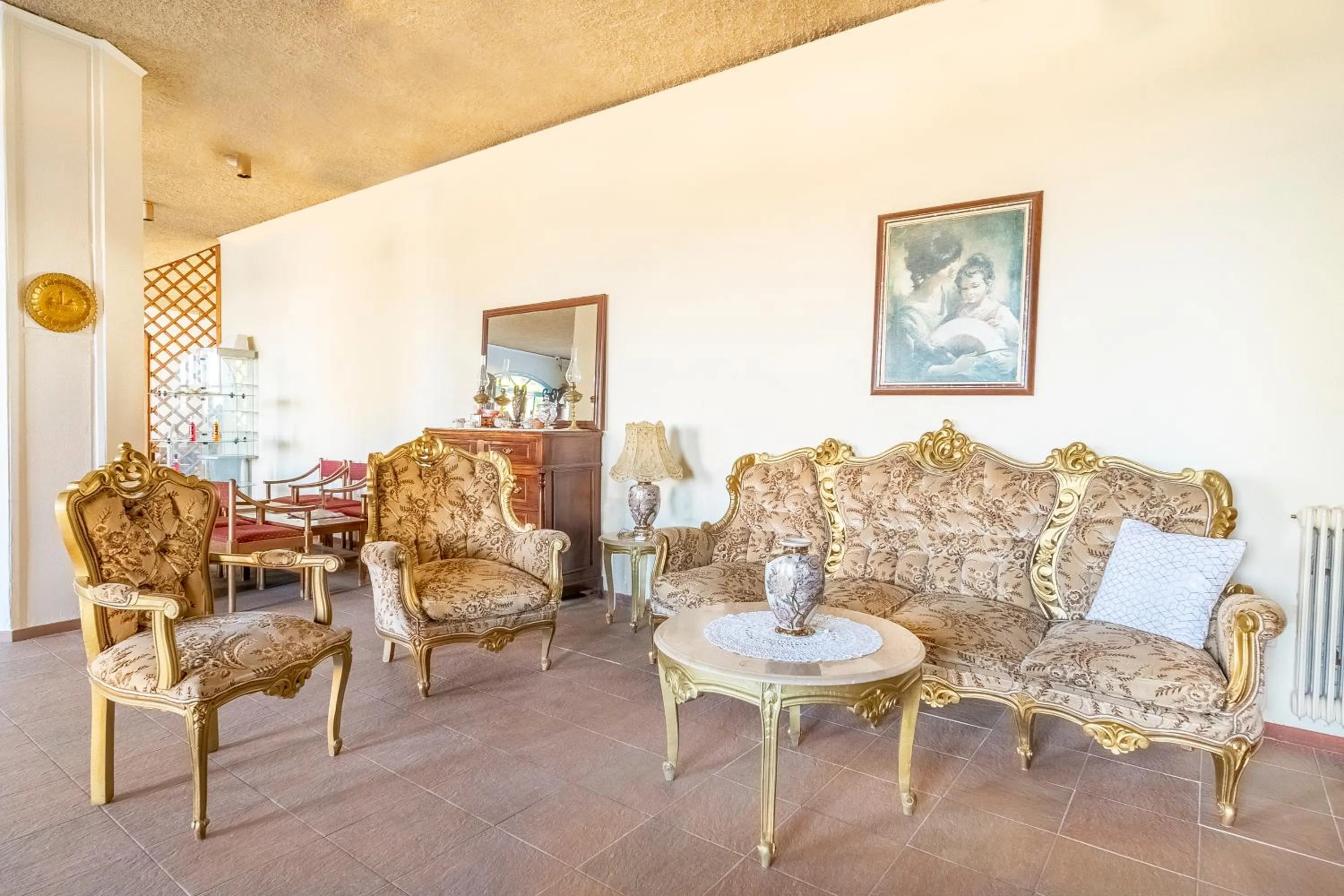 Seating area in Agia Markella