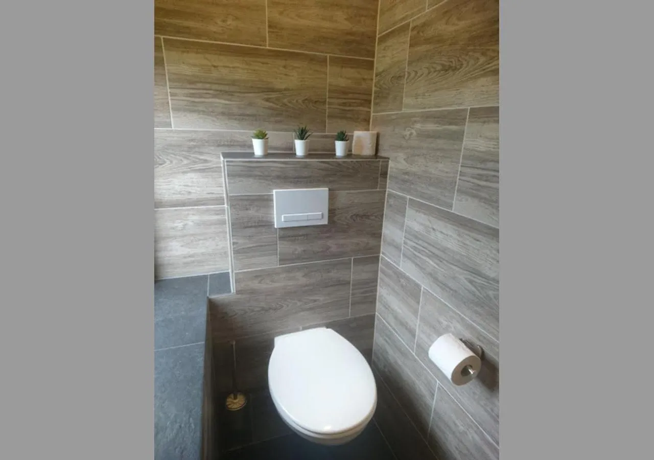 Toilet in De Cyprian Bed & Breakfast